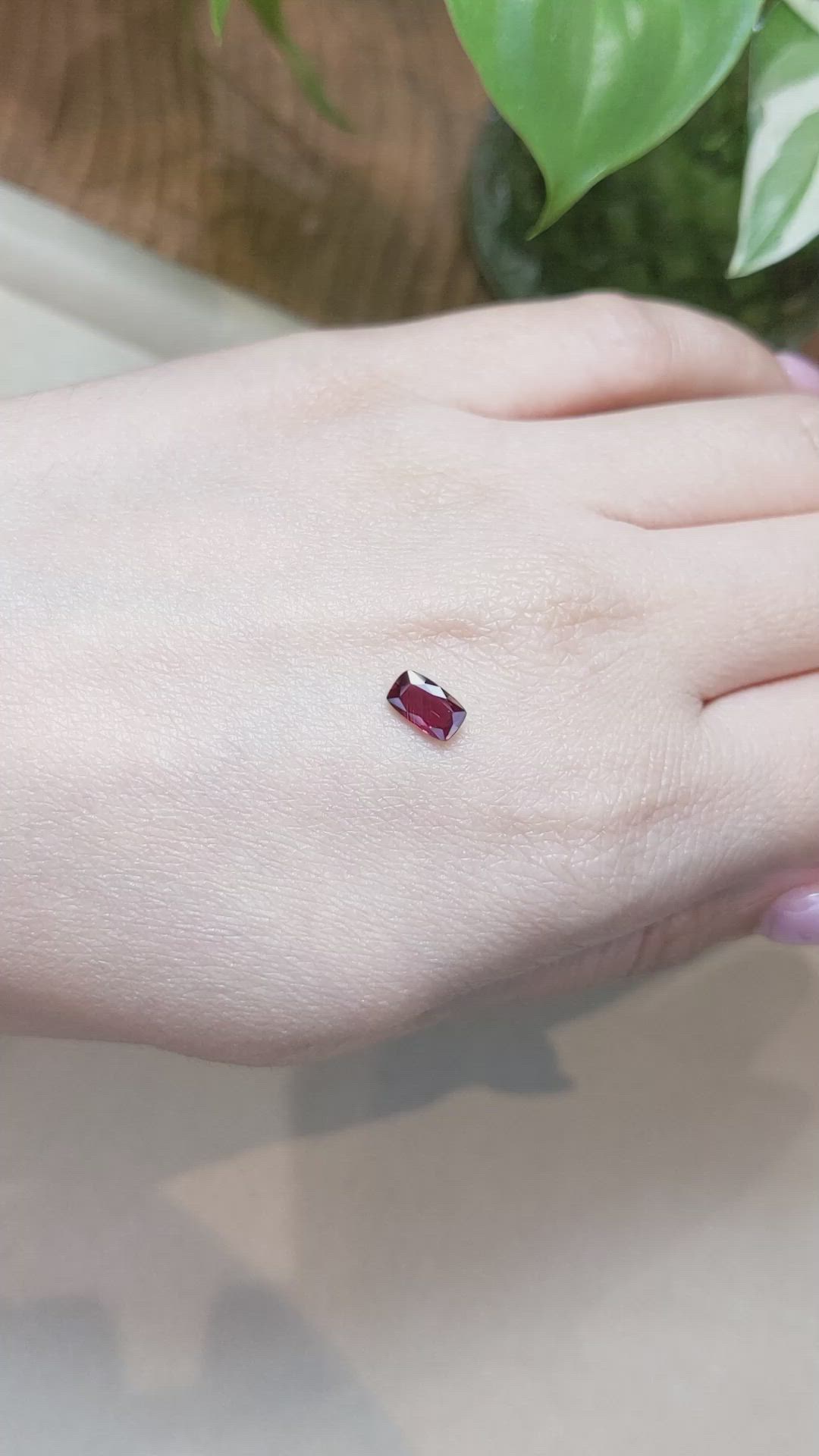 0.81 Ct. Ruby from Mozambique Size Video