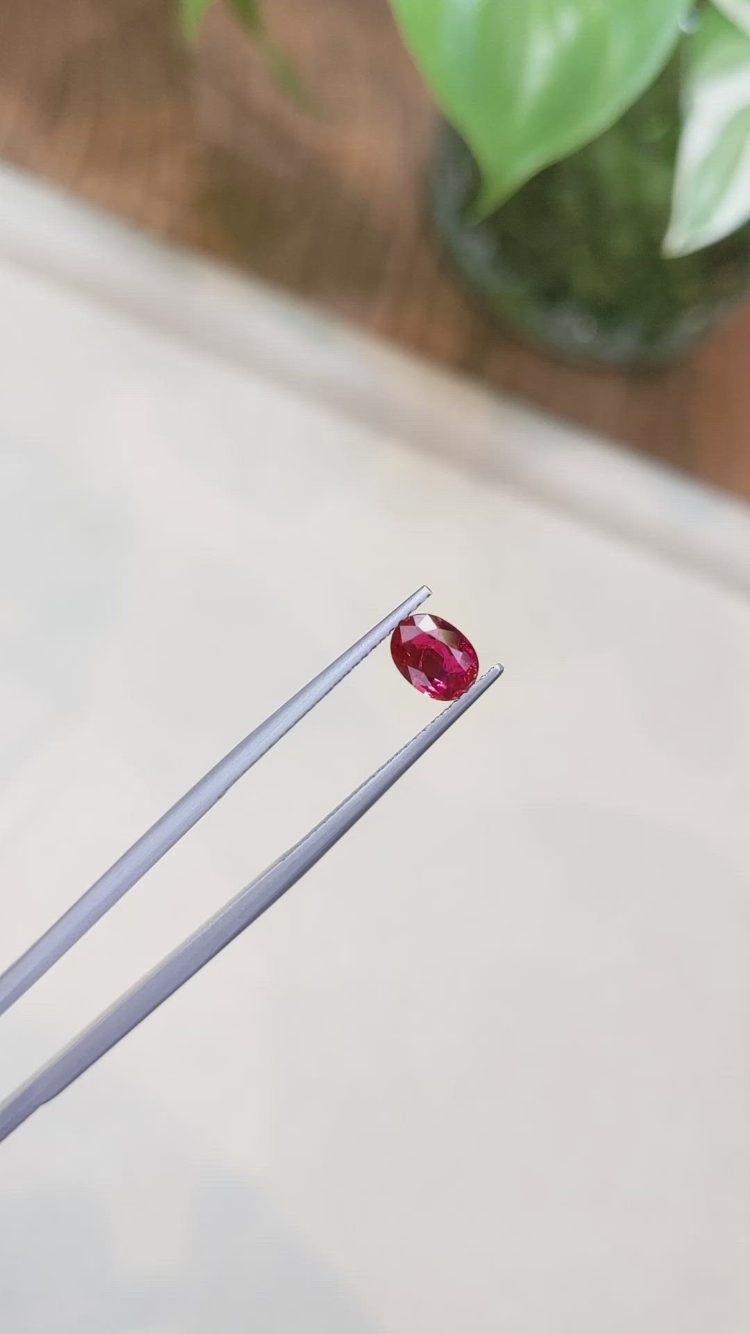 0.89 Ct. Ruby from Mozambique Size Video