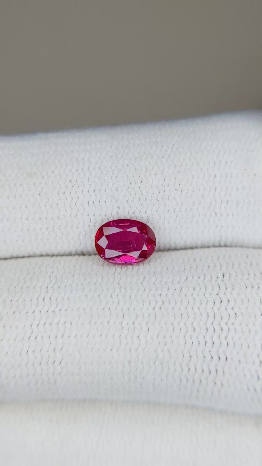 0.89 Ct. Ruby from Mozambique Size Video
