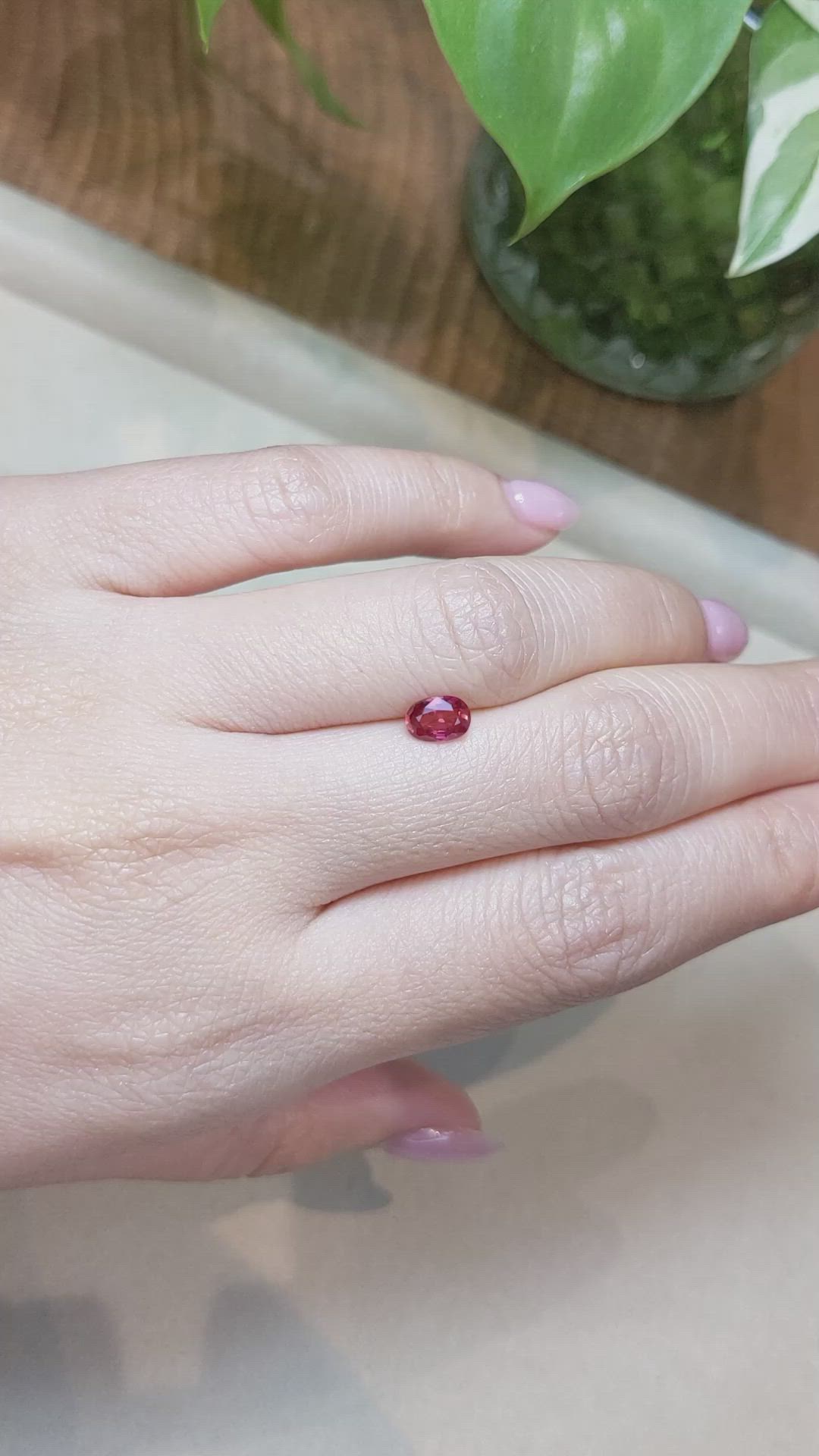 0.83 Ct. Ruby from Mozambique Size Video