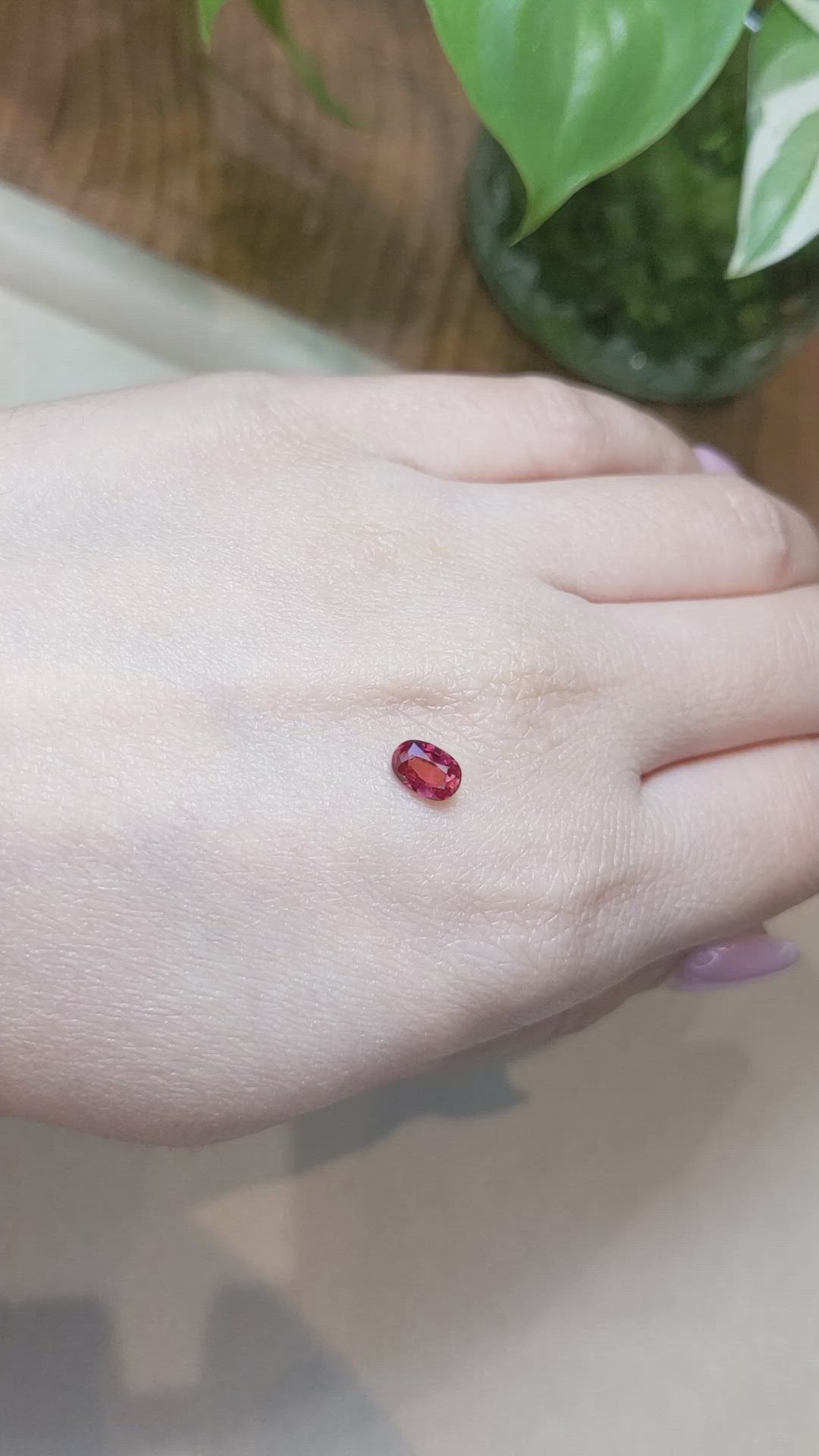 0.83 Ct. Ruby from Mozambique Size Video