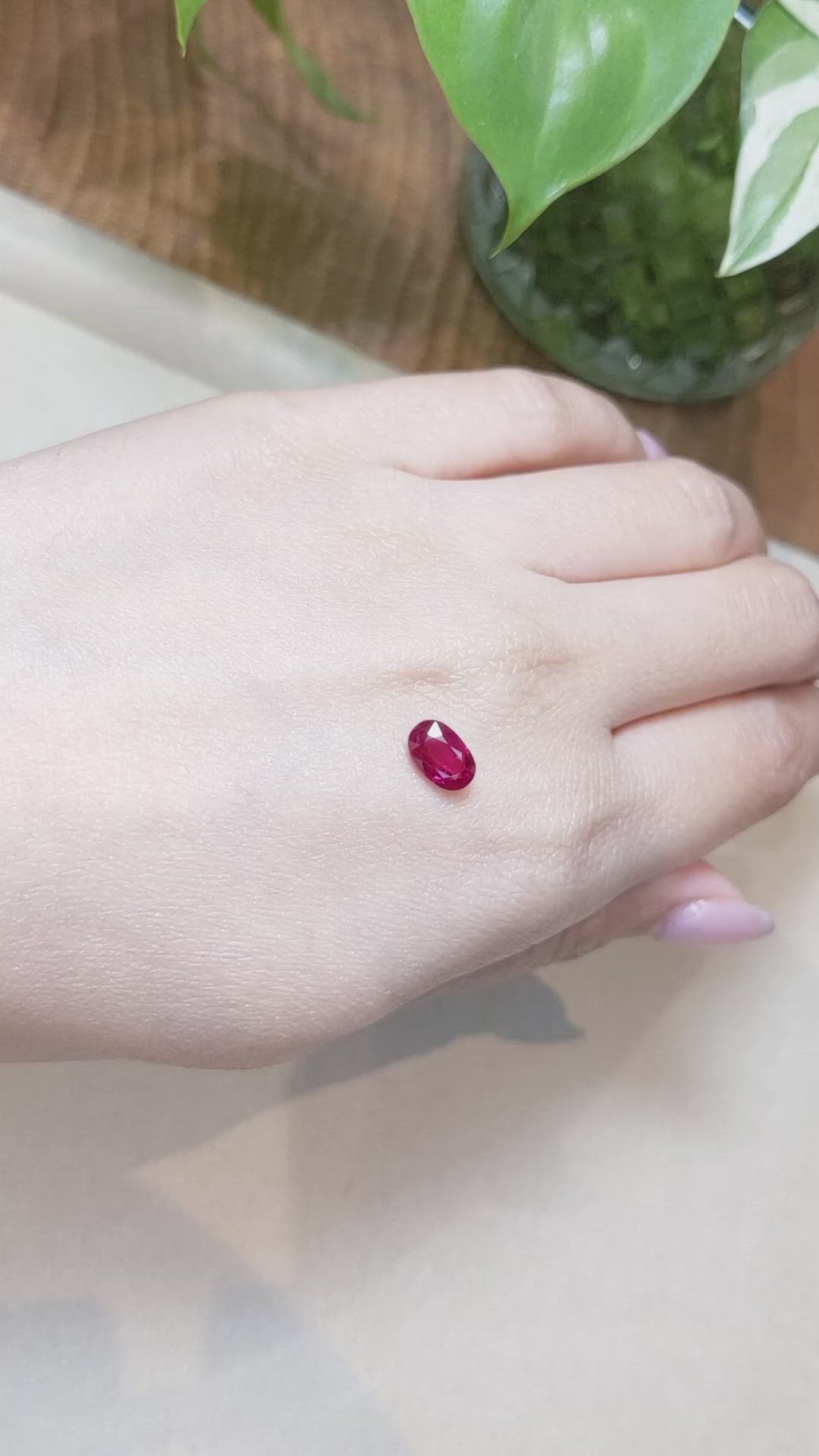 1.71 Ct. Ruby from Burma (Myanmar) Size Video