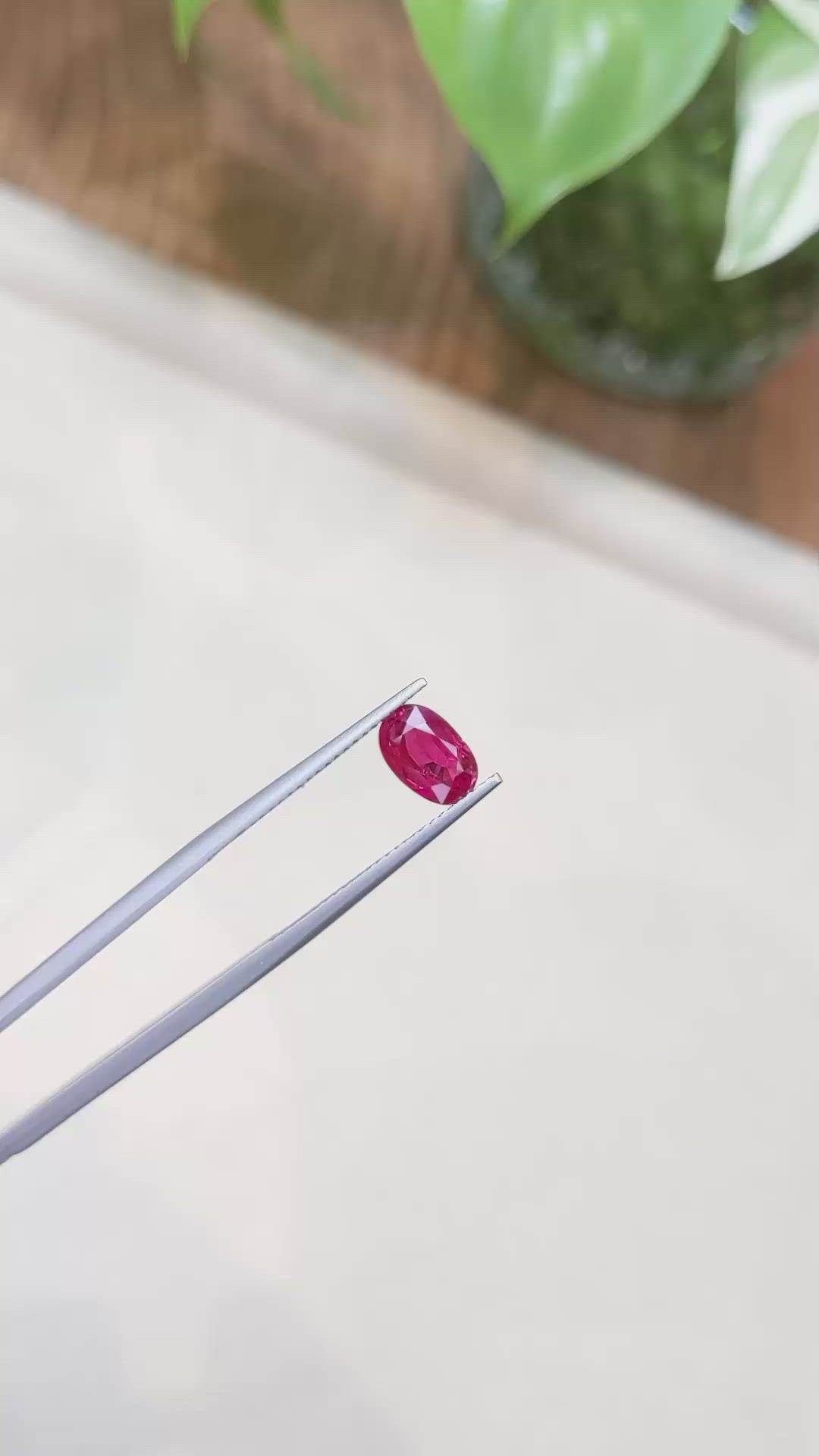 1.71 Ct. Ruby from Burma (Myanmar) Size Video