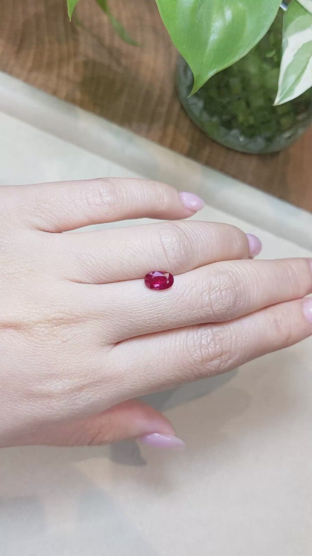 1.71 Ct. Ruby from Burma (Myanmar) Size Video