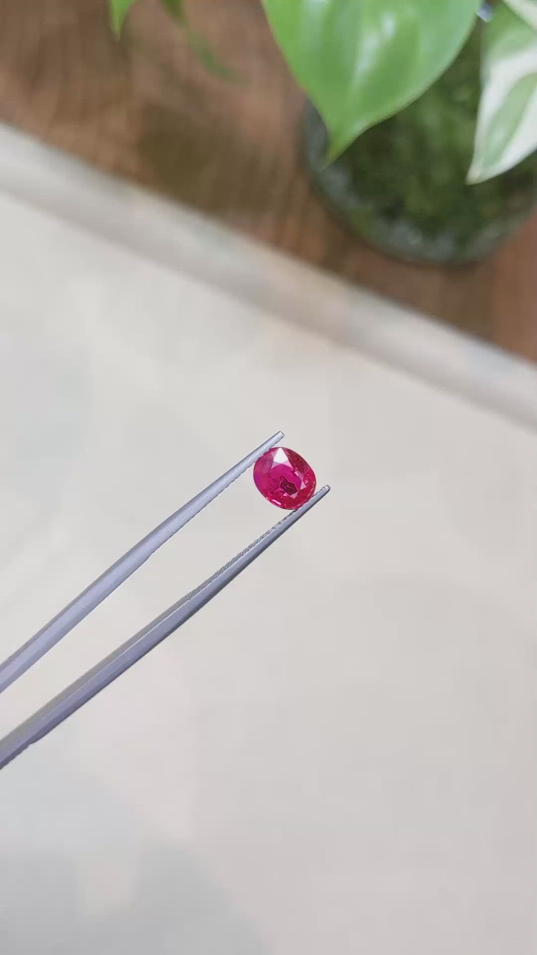 1.68 Ct. Ruby from Burma (Myanmar) Size Video