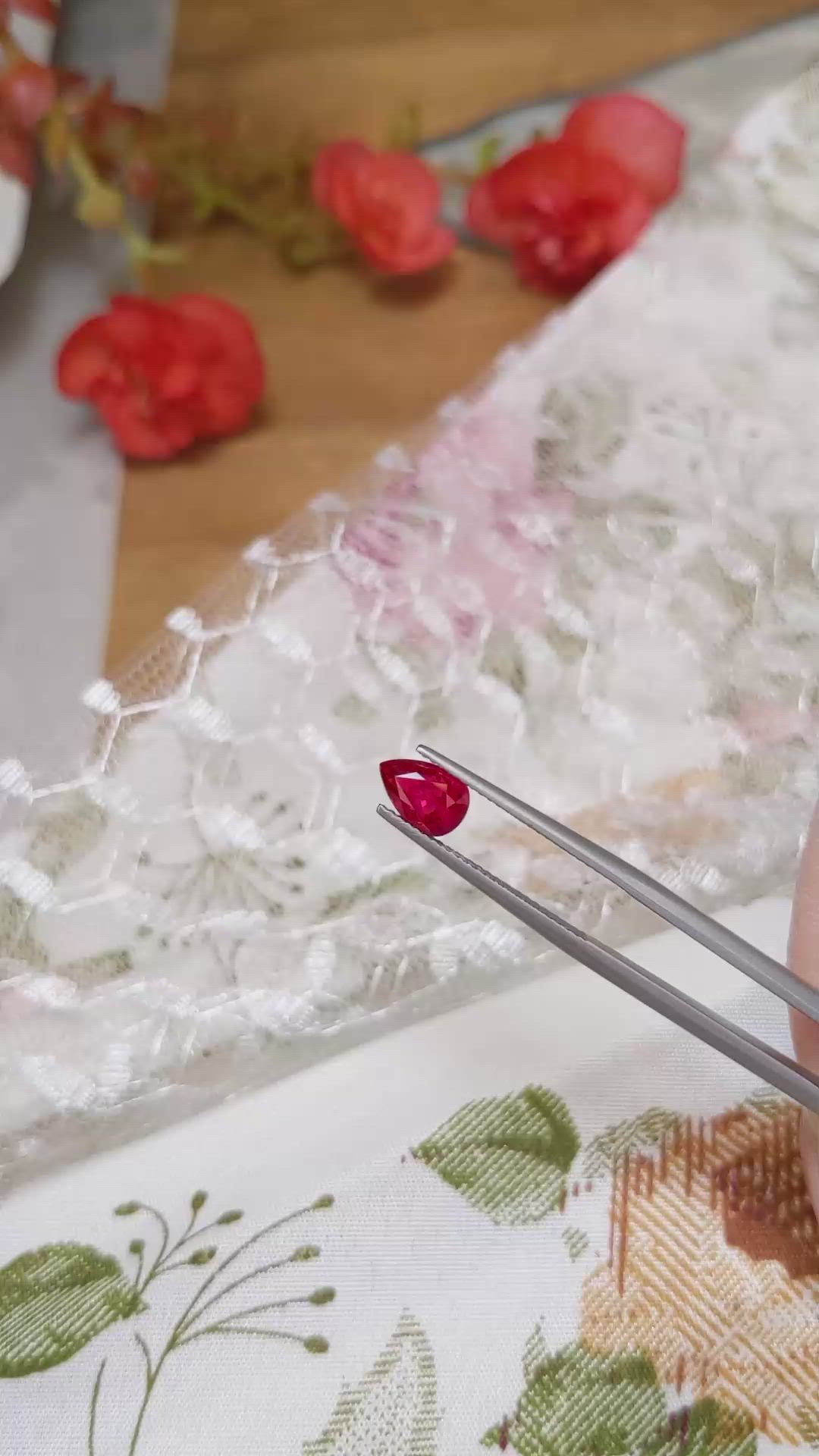1.51 Ct. Ruby from Burma (Myanmar) Size Video
