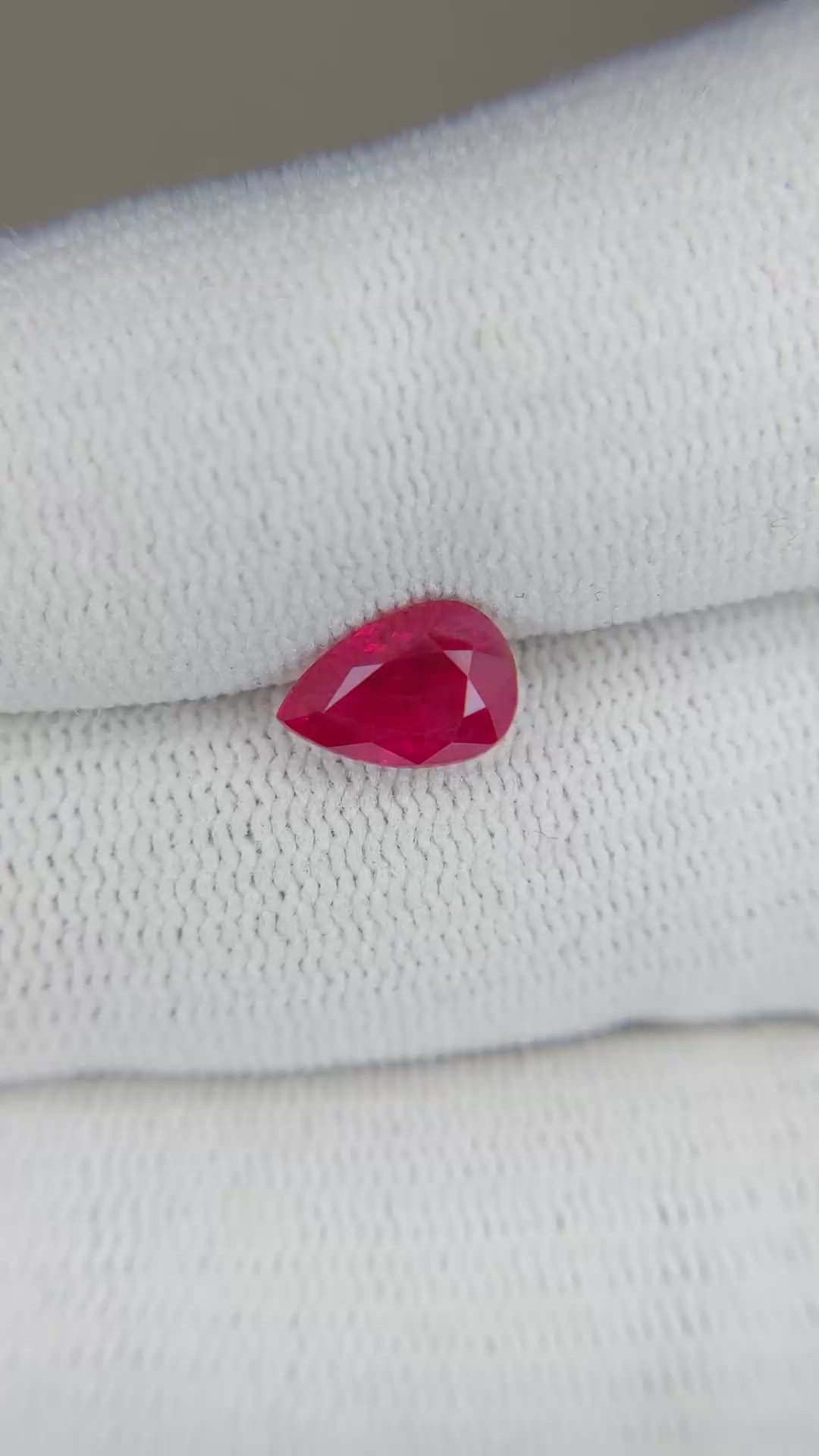 1.51 Ct. Ruby from Burma (Myanmar) Size Video