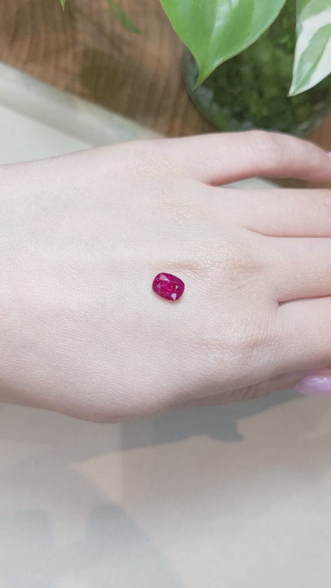 1.70 Ct. Ruby from Burma (Myanmar) Size Video