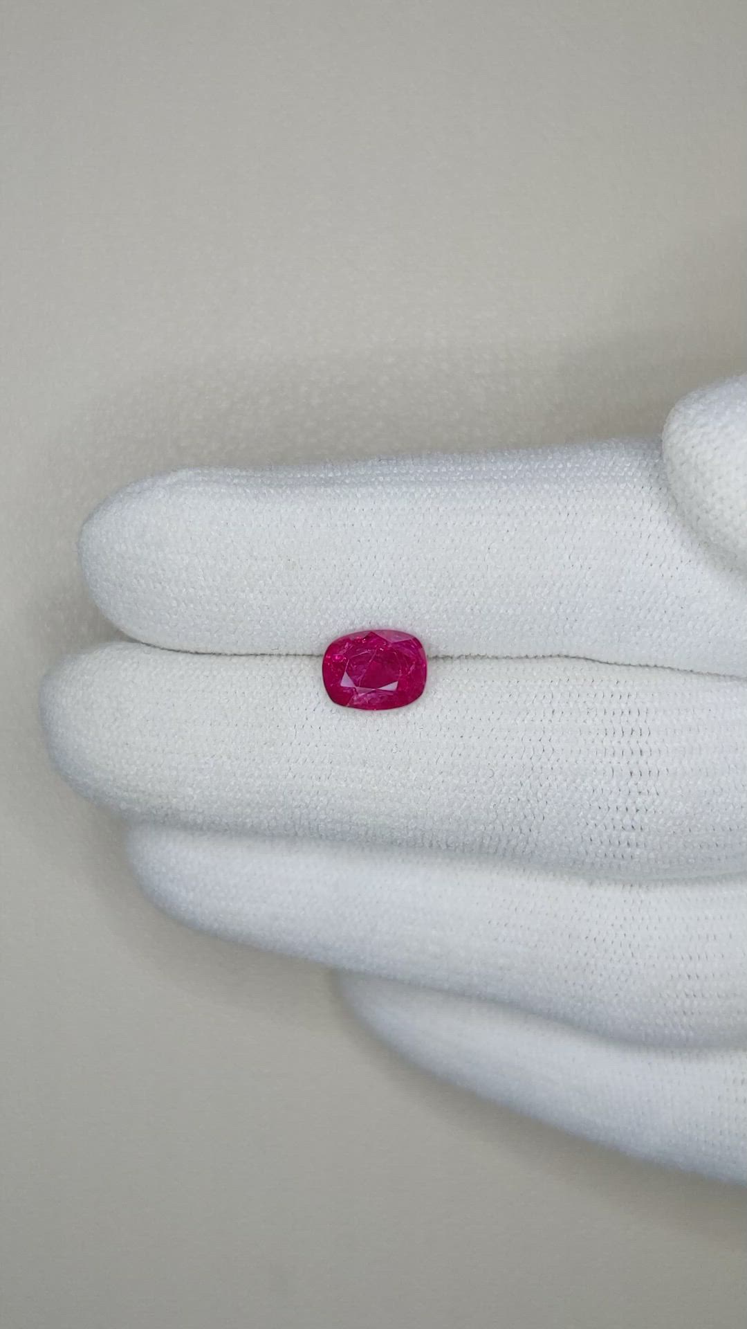 1.70 Ct. Ruby from Burma (Myanmar) Size Video