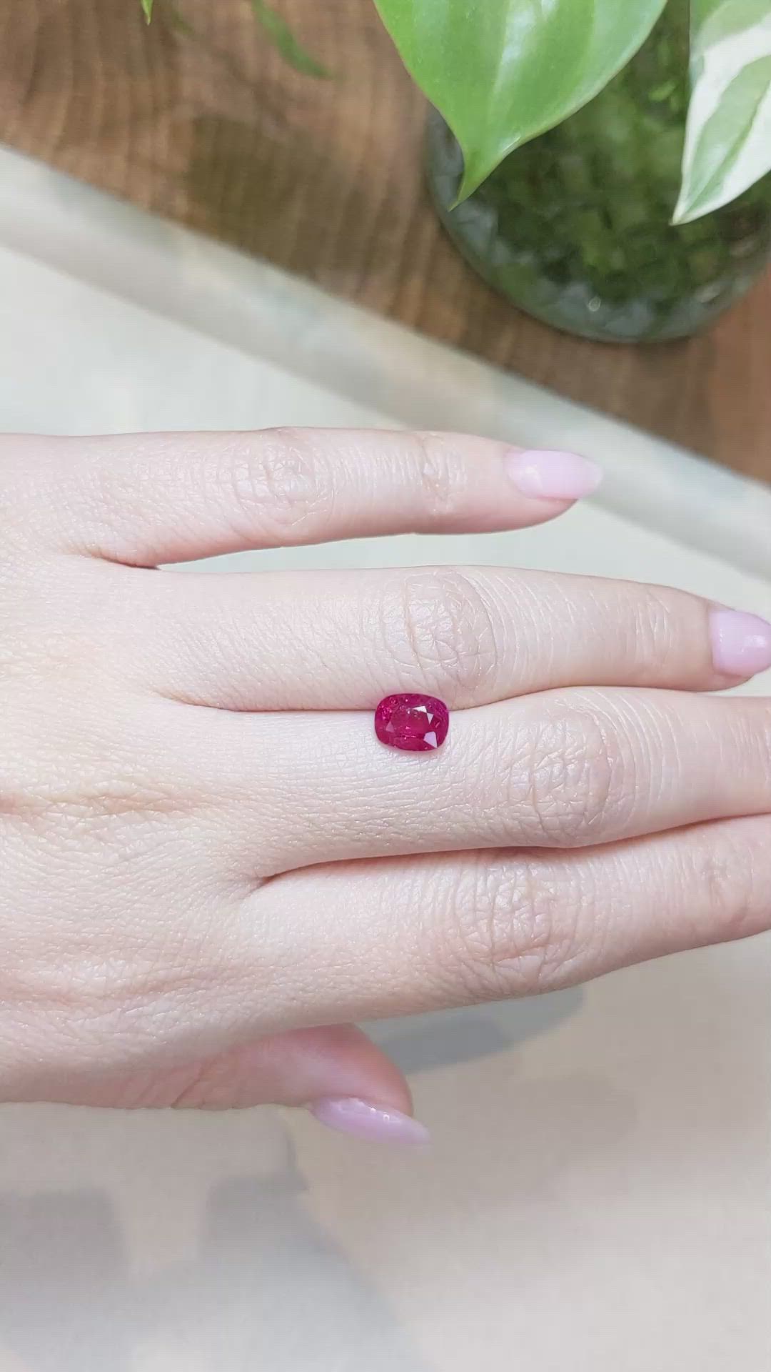 1.70 Ct. Ruby from Burma (Myanmar) Size Video