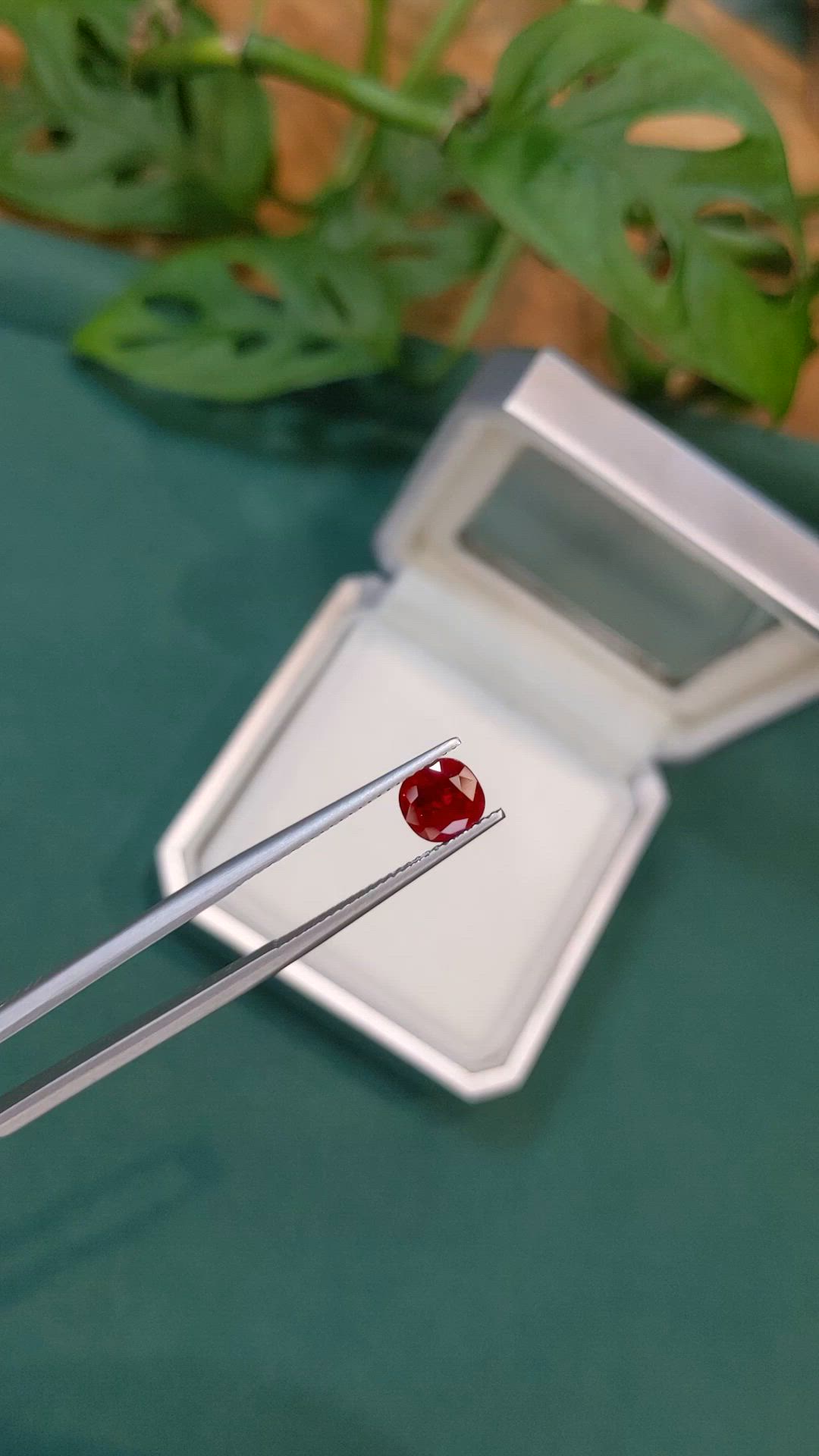 1.22 Ct. Ruby from Burma (Myanmar) Size Video
