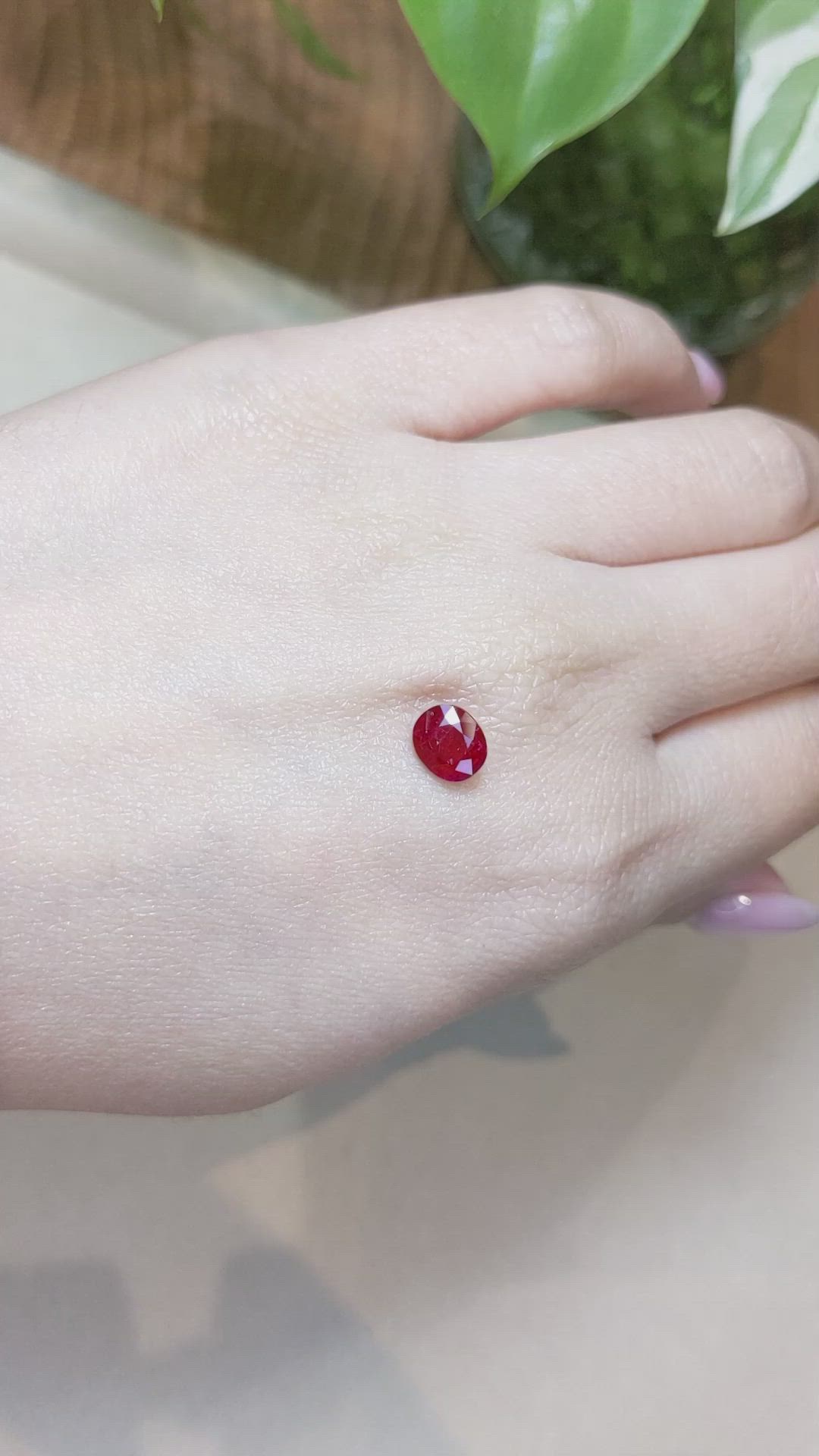 1.23 Ct. Ruby from Burma (Myanmar) Size Video