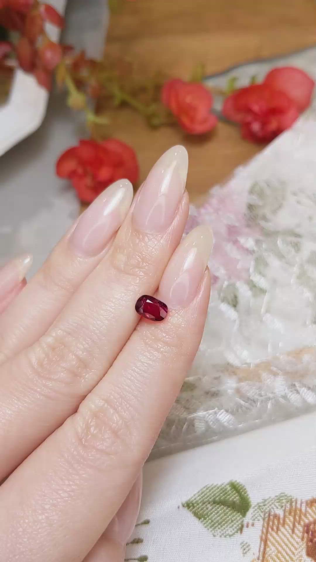 1.05 Ct. Ruby from Burma (Myanmar) Size Video