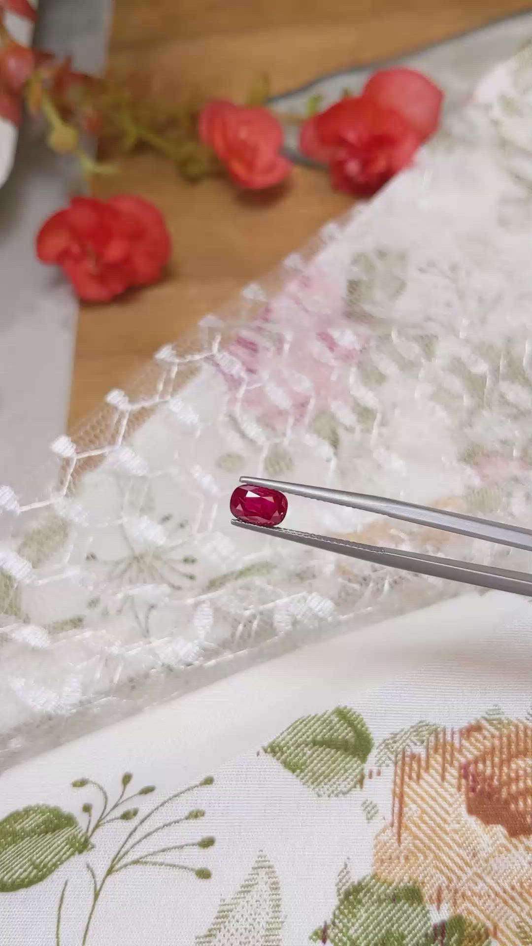 1.79 Ct. Ruby from Burma (Myanmar) Size Video