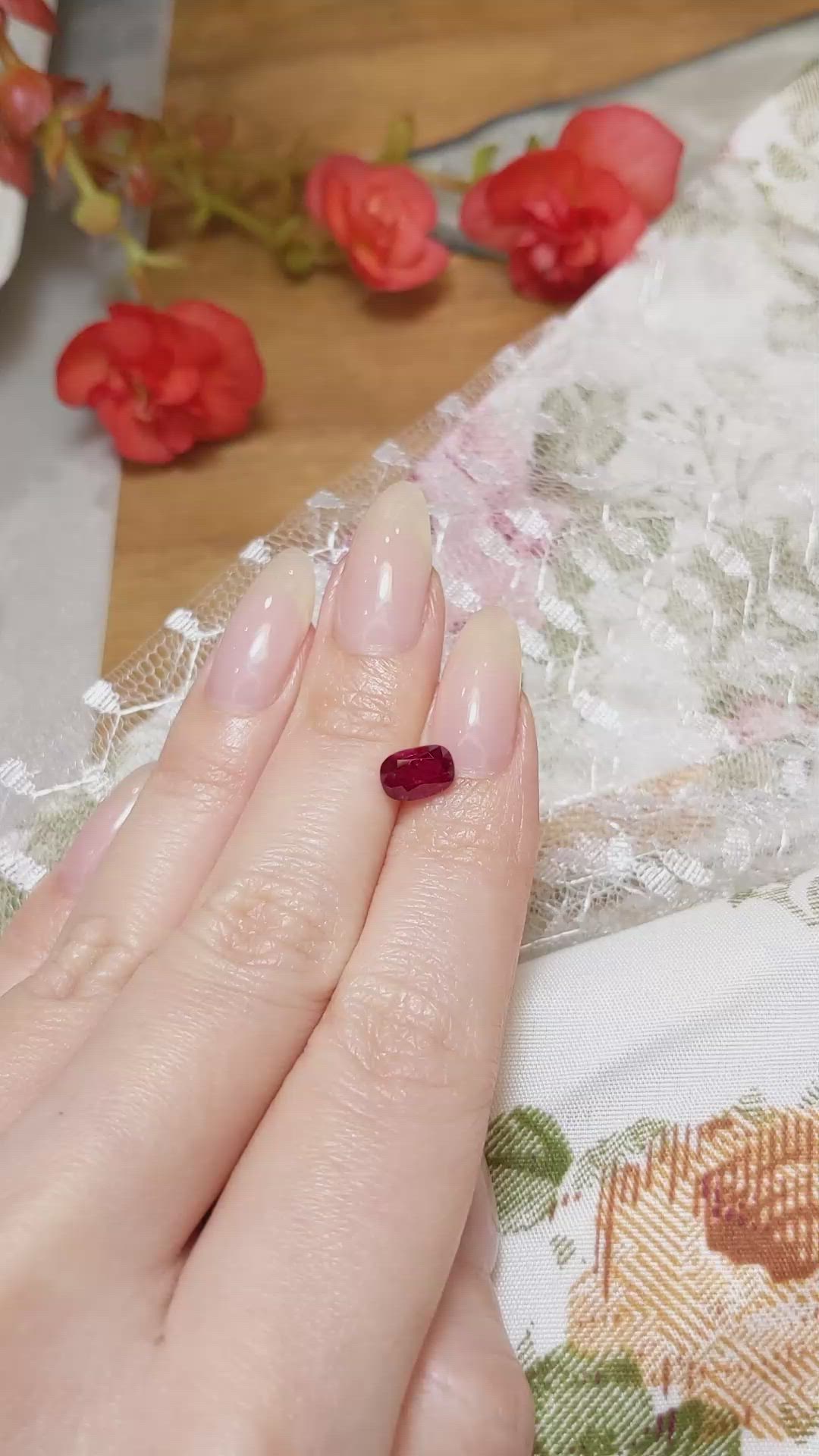1.79 Ct. Ruby from Burma (Myanmar) Size Video