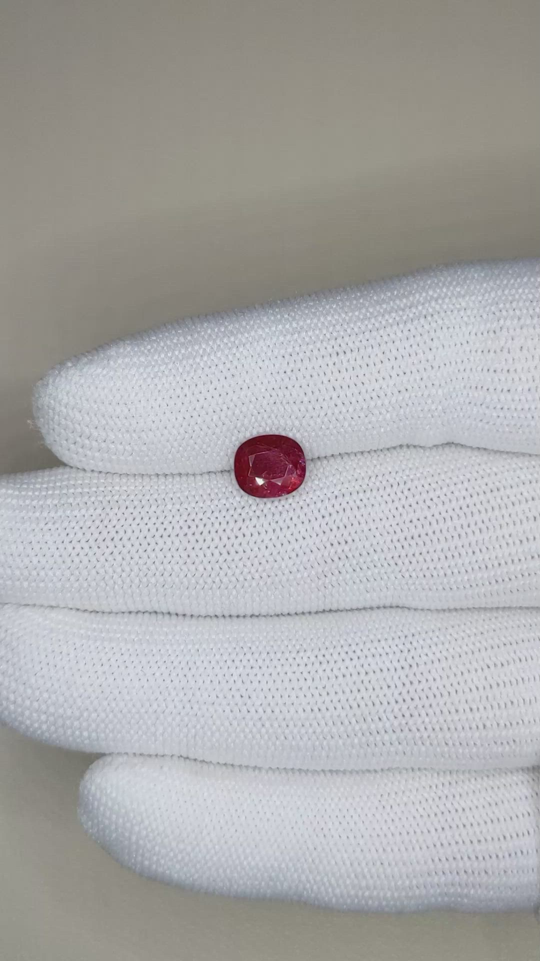 1.86 Ct. Ruby from Thailand Size Video
