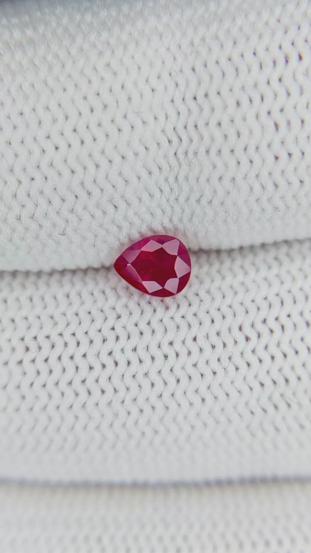 0.44 Ct. Ruby from Burma (Myanmar) Size Video