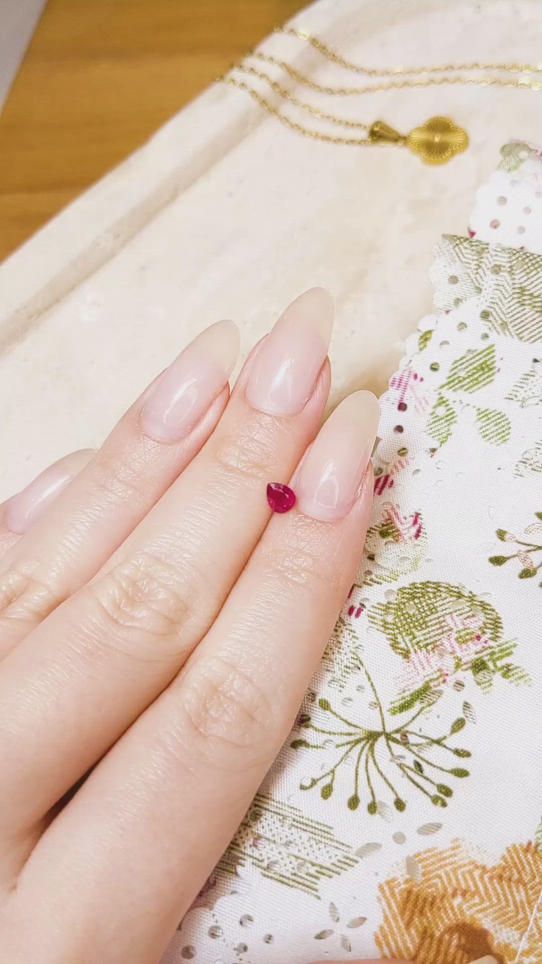 0.44 Ct. Ruby from Burma (Myanmar) Size Video