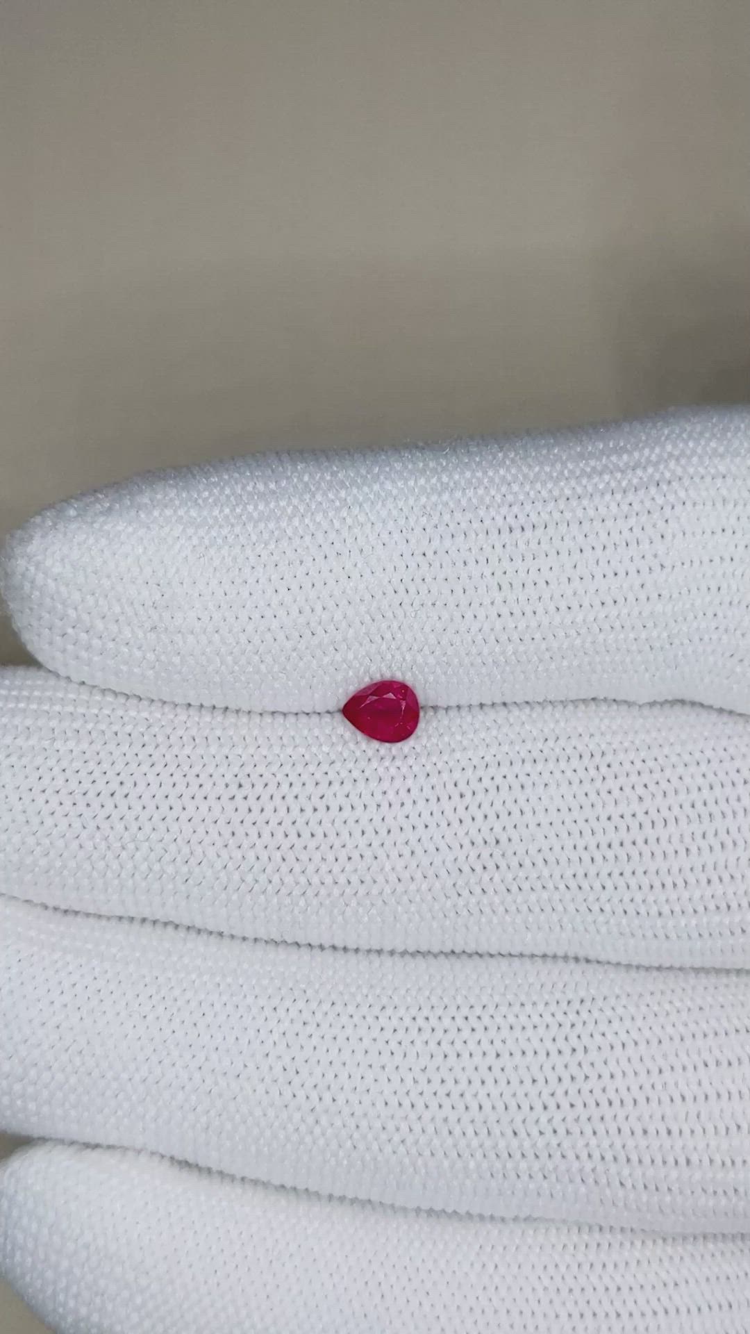 0.44 Ct. Ruby from Burma (Myanmar) Size Video