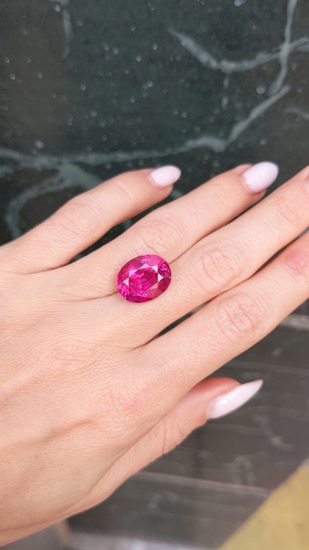 12.46 Ct. Ruby from Burma (Myanmar) Size Video
