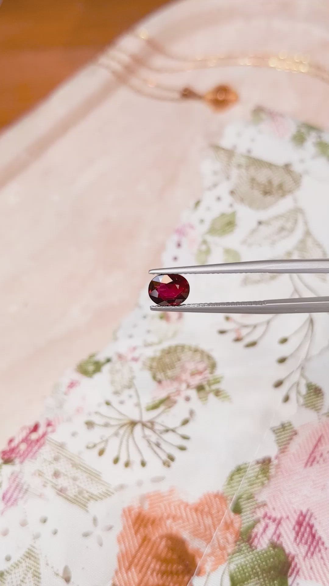 1.51 Ct. Ruby from Mozambique Size Video