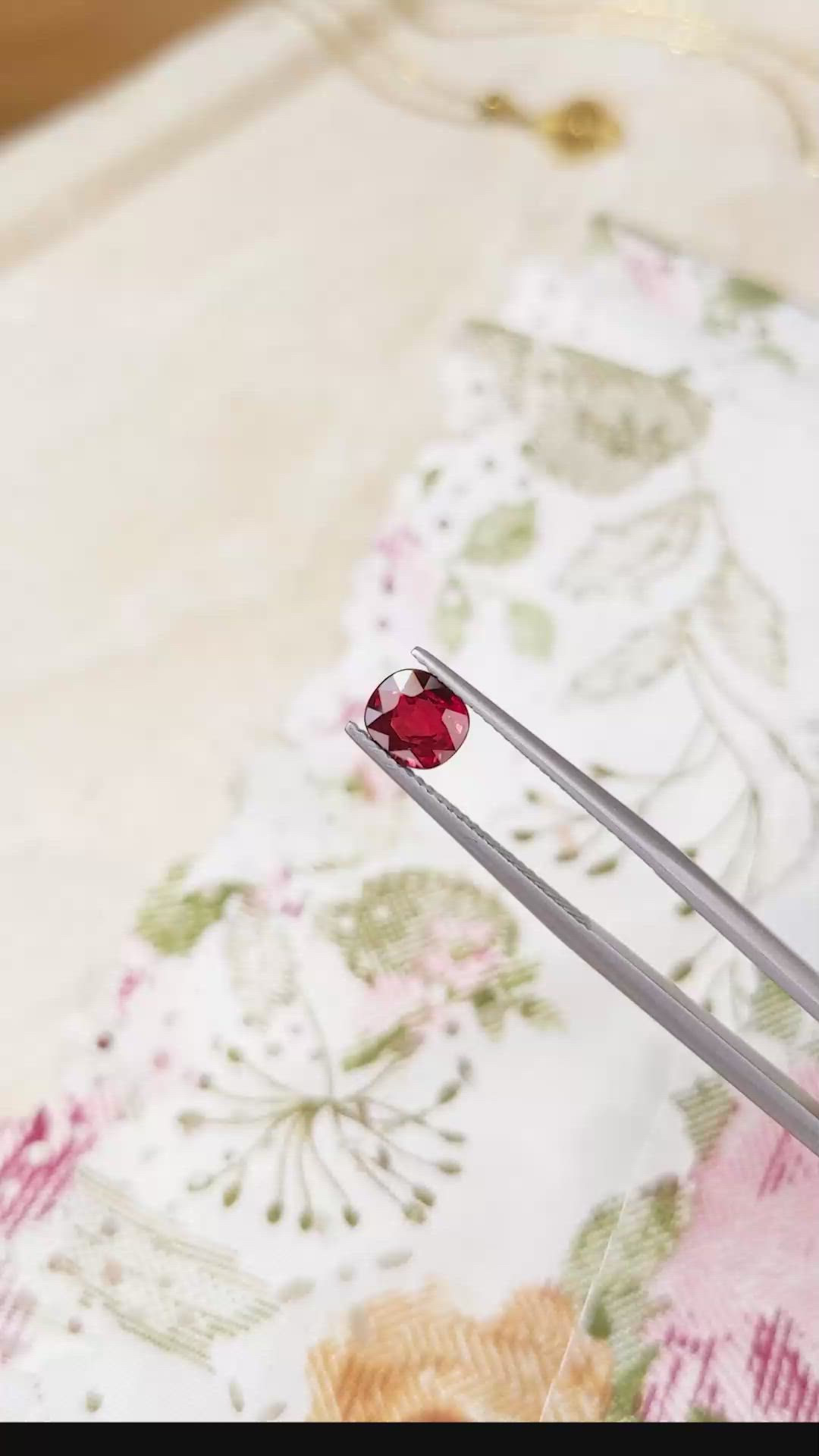 1.44 Ct. Ruby from Mozambique Size Video