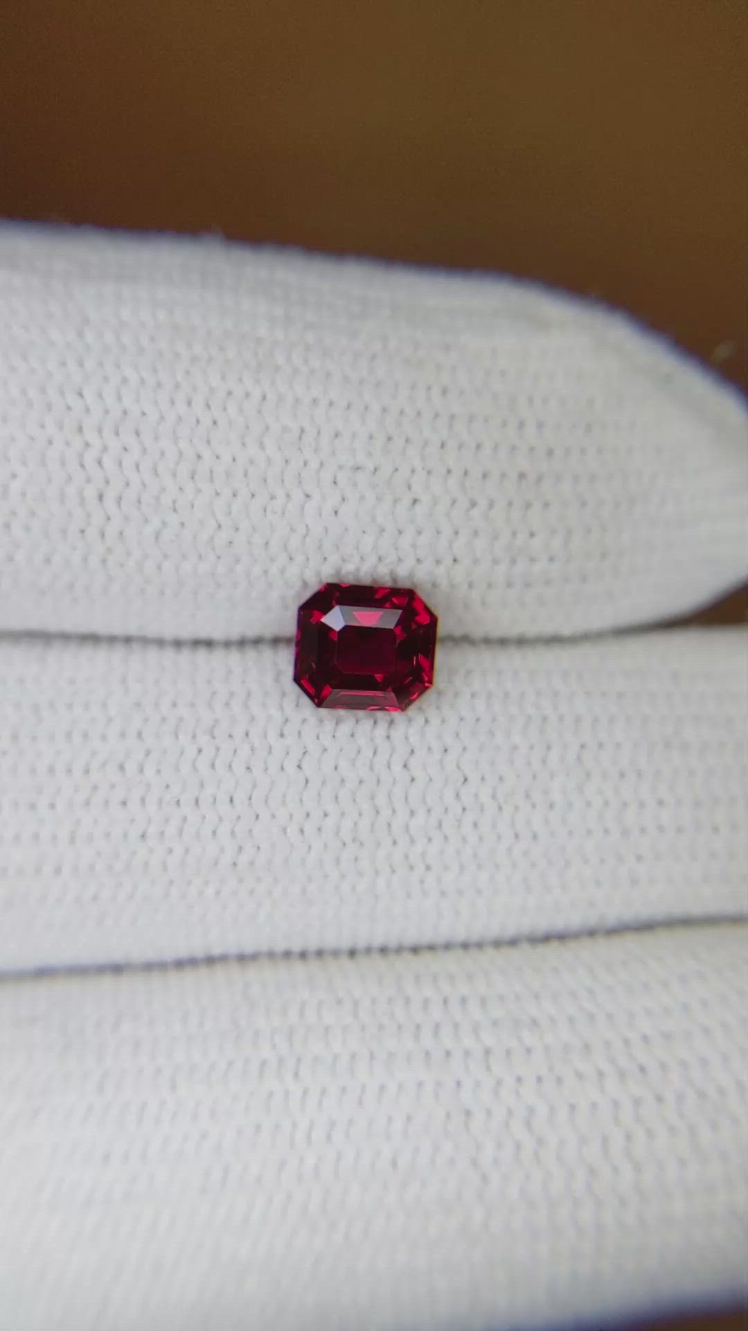 1.04 Ct. Ruby from Mozambique Size Video