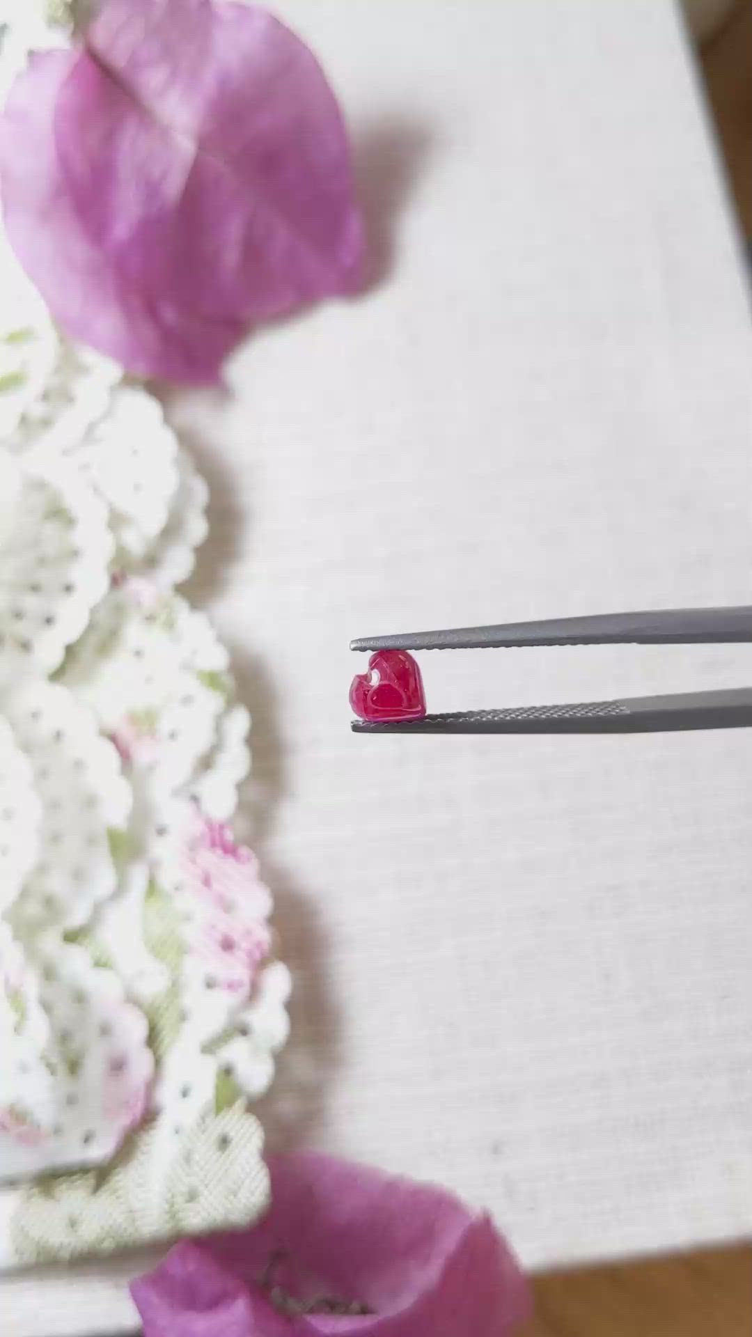 1.02 Ct. Cabochon Ruby from Mozambique Size Video