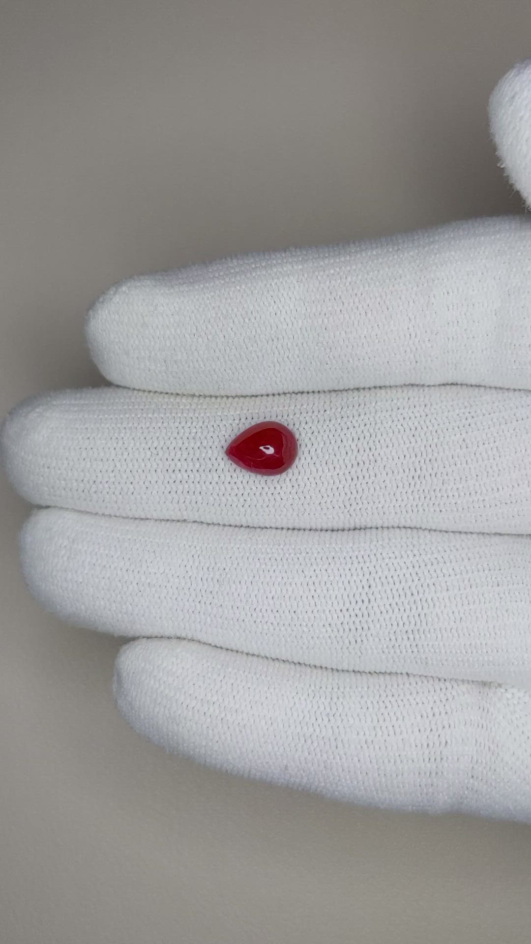1.84 Ct. Cabochon Ruby from Mozambique Size Video
