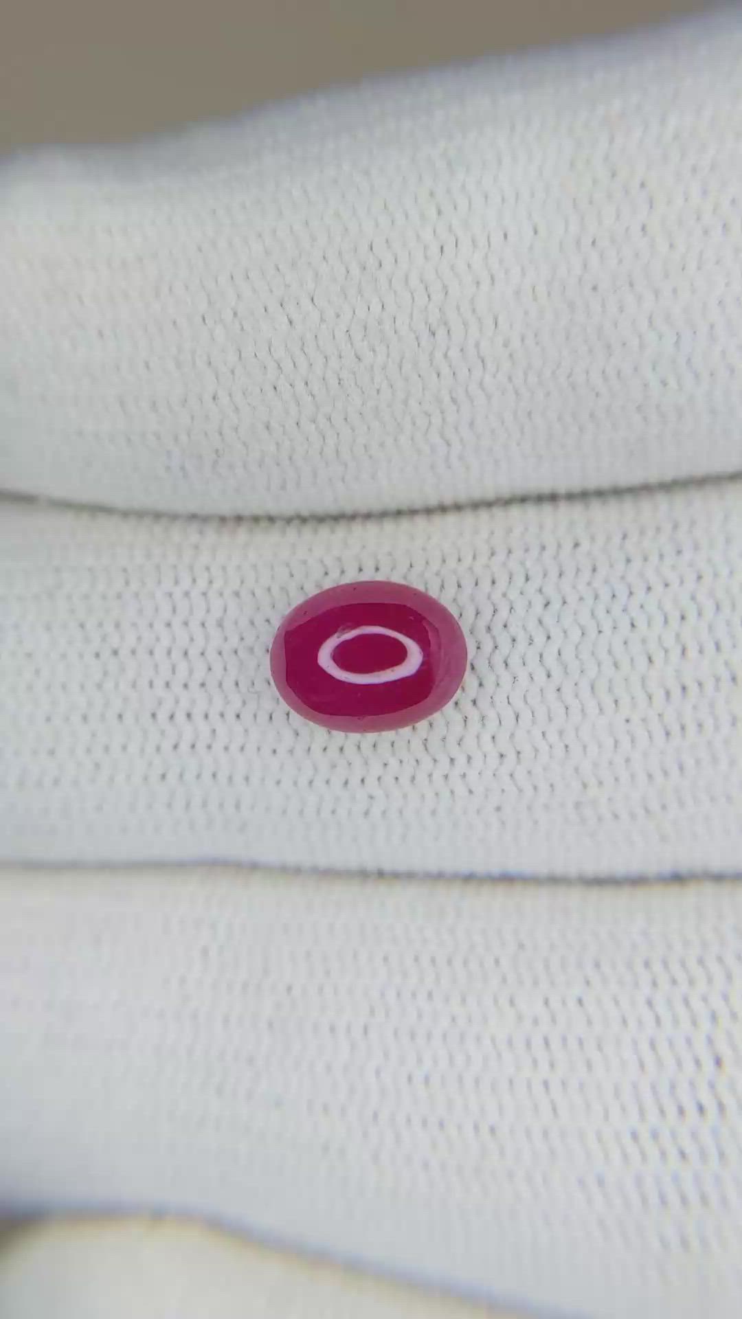 1.75 Ct. Cabochon Ruby from Mozambique Size Video
