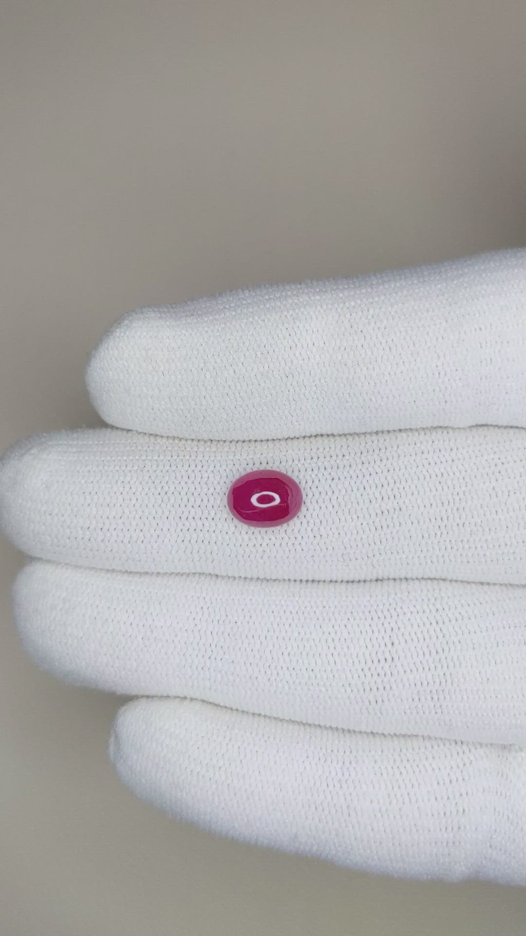 1.75 Ct. Cabochon Ruby from Mozambique Size Video
