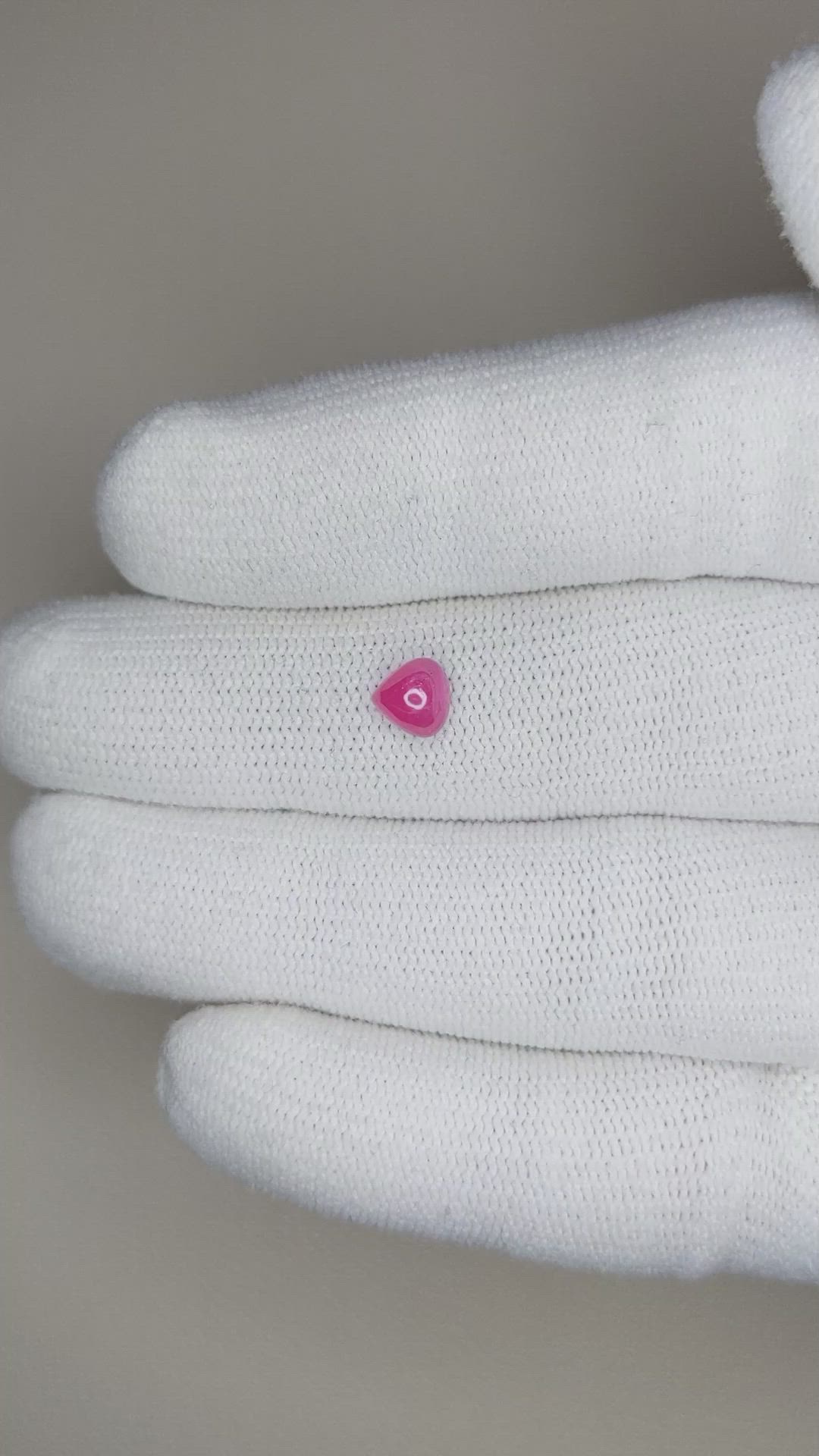 0.93 Ct. Cabochon Ruby from Mozambique Size Video