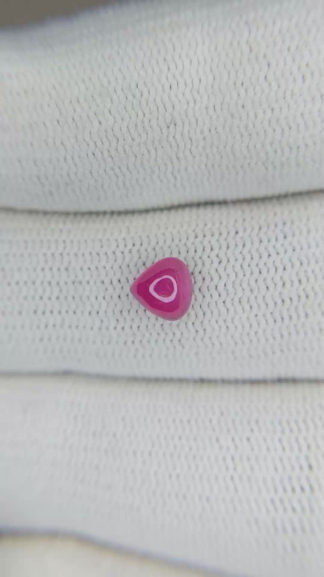 0.93 Ct. Cabochon Ruby from Mozambique Size Video