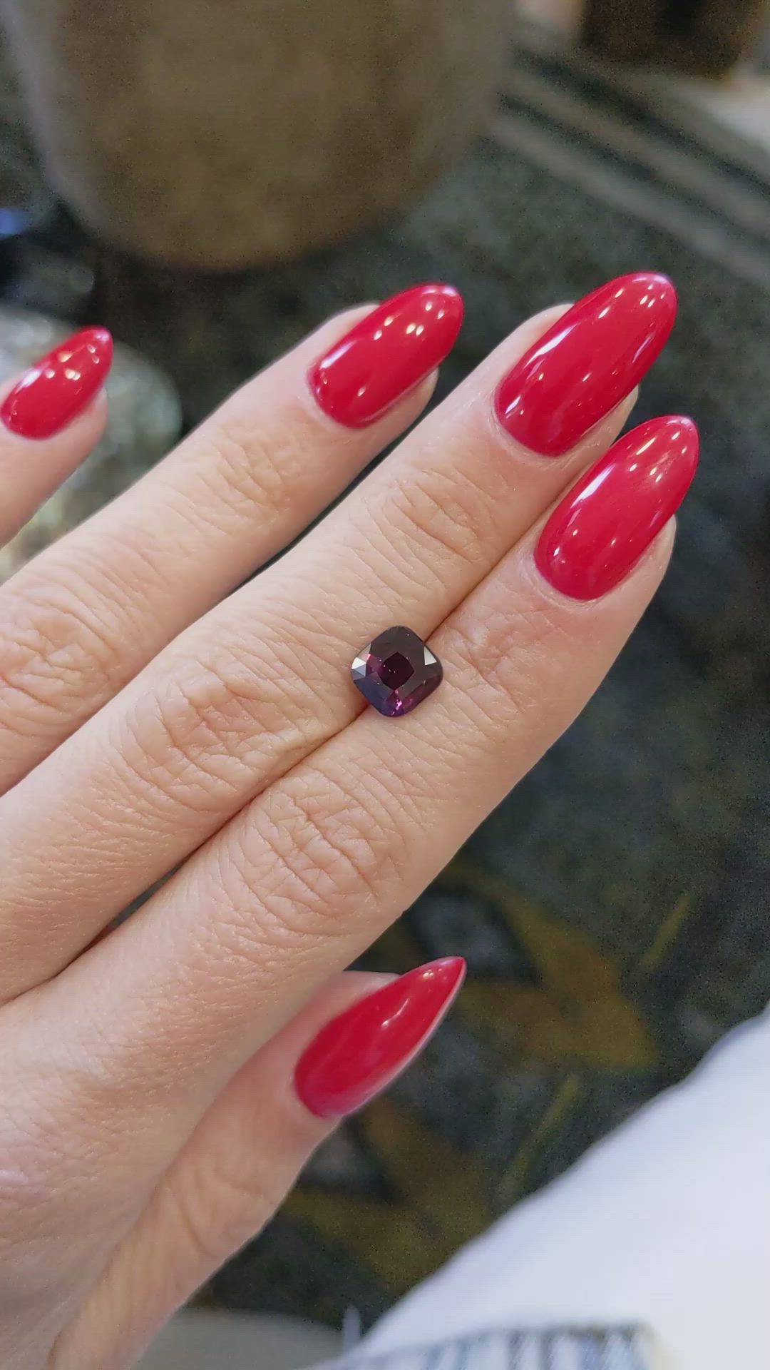 2.02 Ct. Purplish Red Ruby from Madagascar Size Video