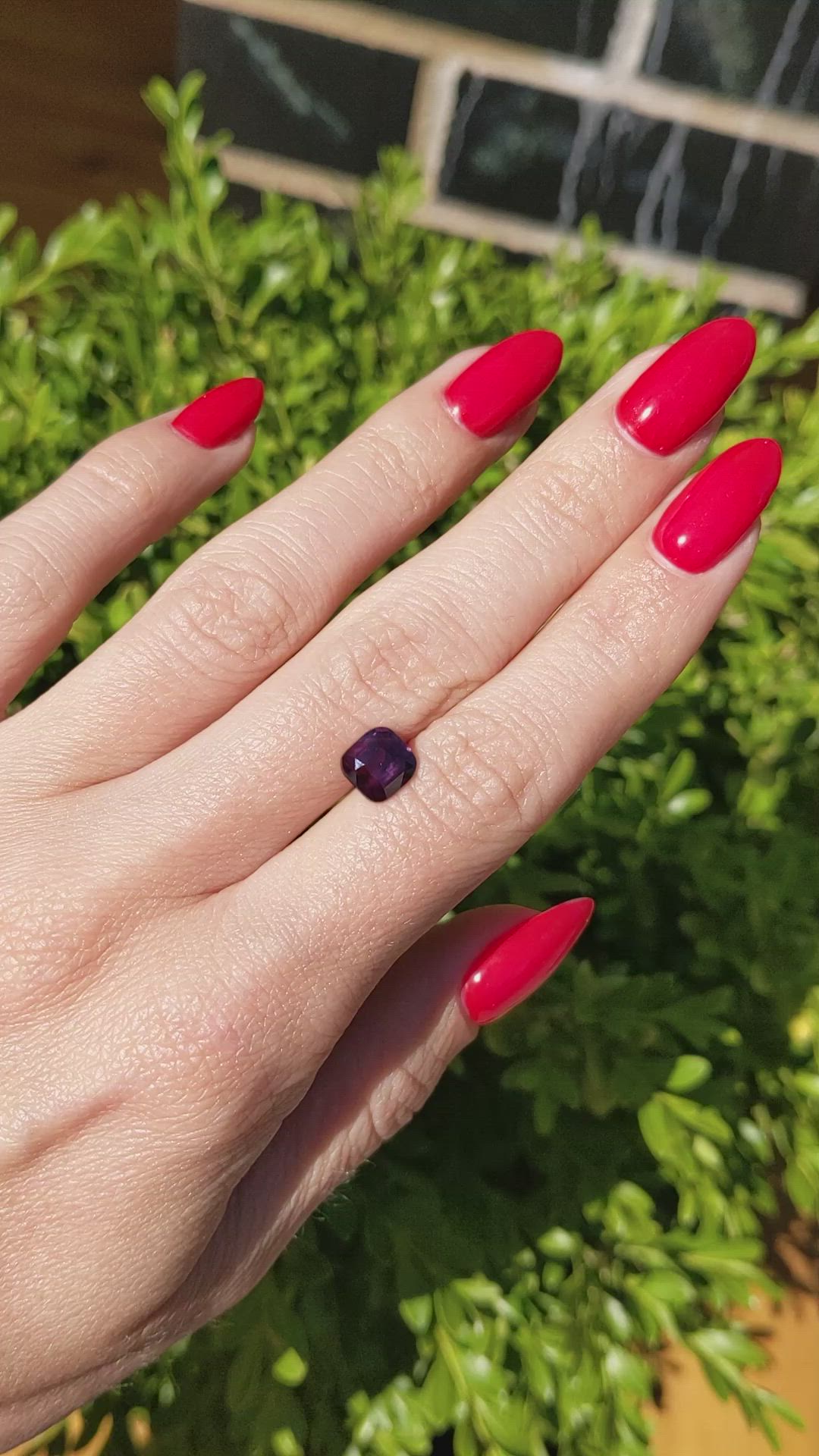 2.02 Ct. Purplish Red Ruby from Madagascar Size Video