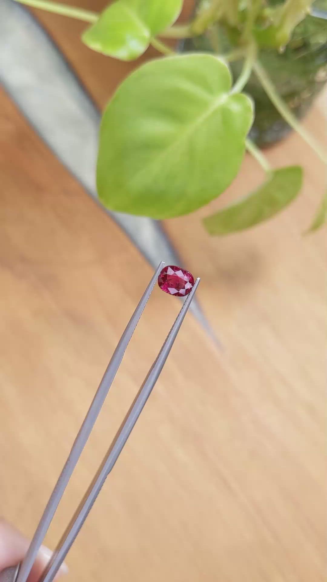 1.54 Ct. Ruby from Thailand Size Video