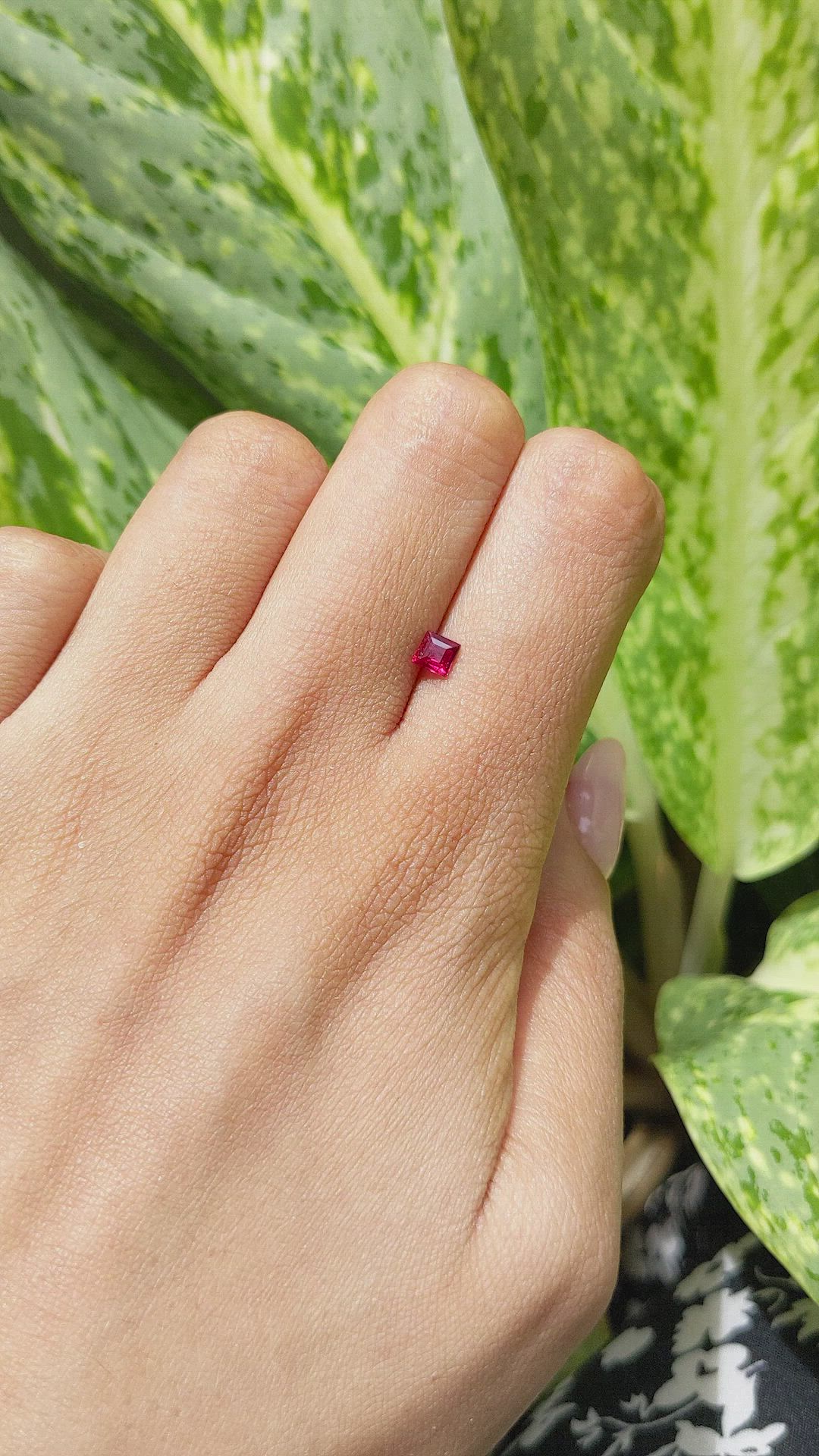 0.28 Ct. Ruby from Madagascar Size Video