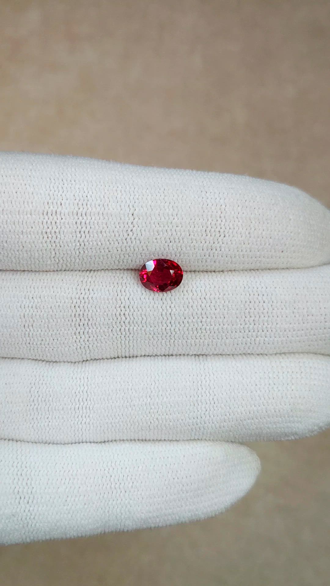 1.42 Ct. Ruby from Mozambique Size Video
