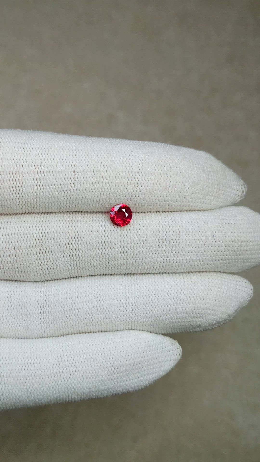 0.60 Ct. Ruby from Mozambique Size Video
