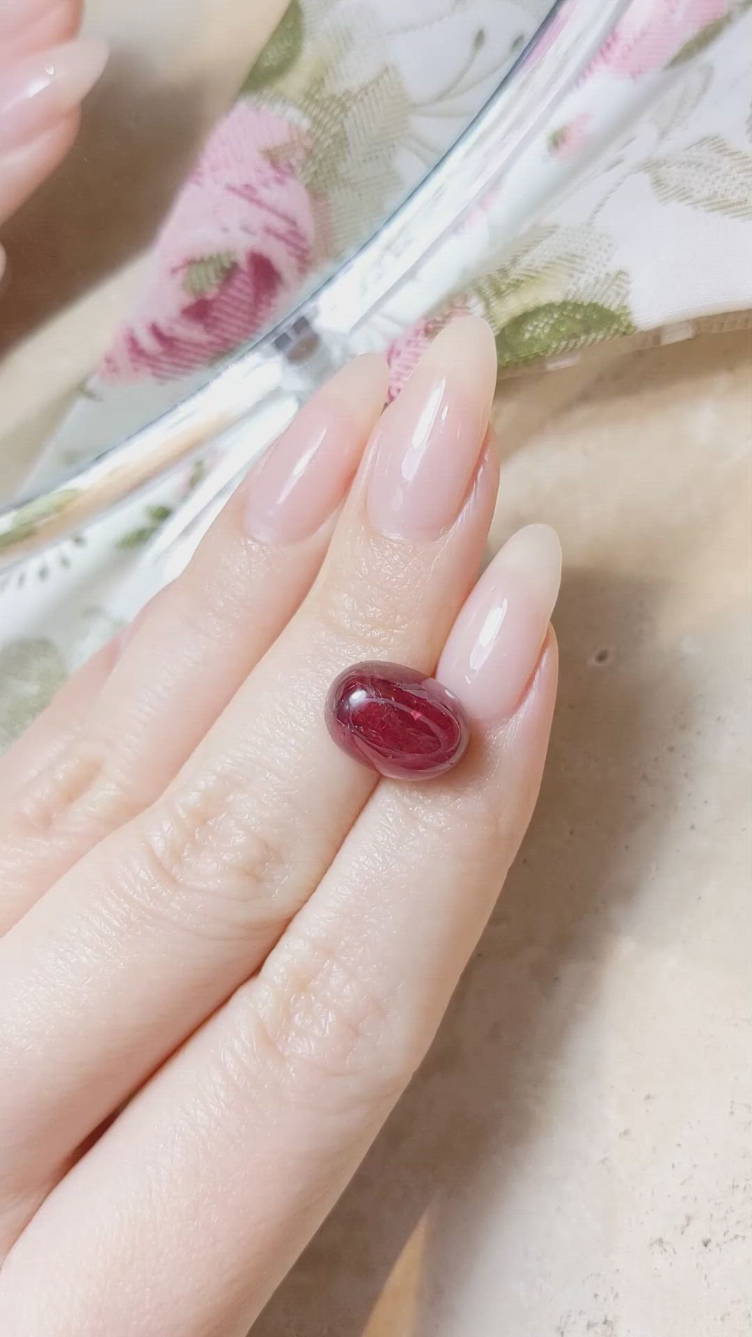 9.37 Ct. Cabochon Ruby from Mozambique Size Video