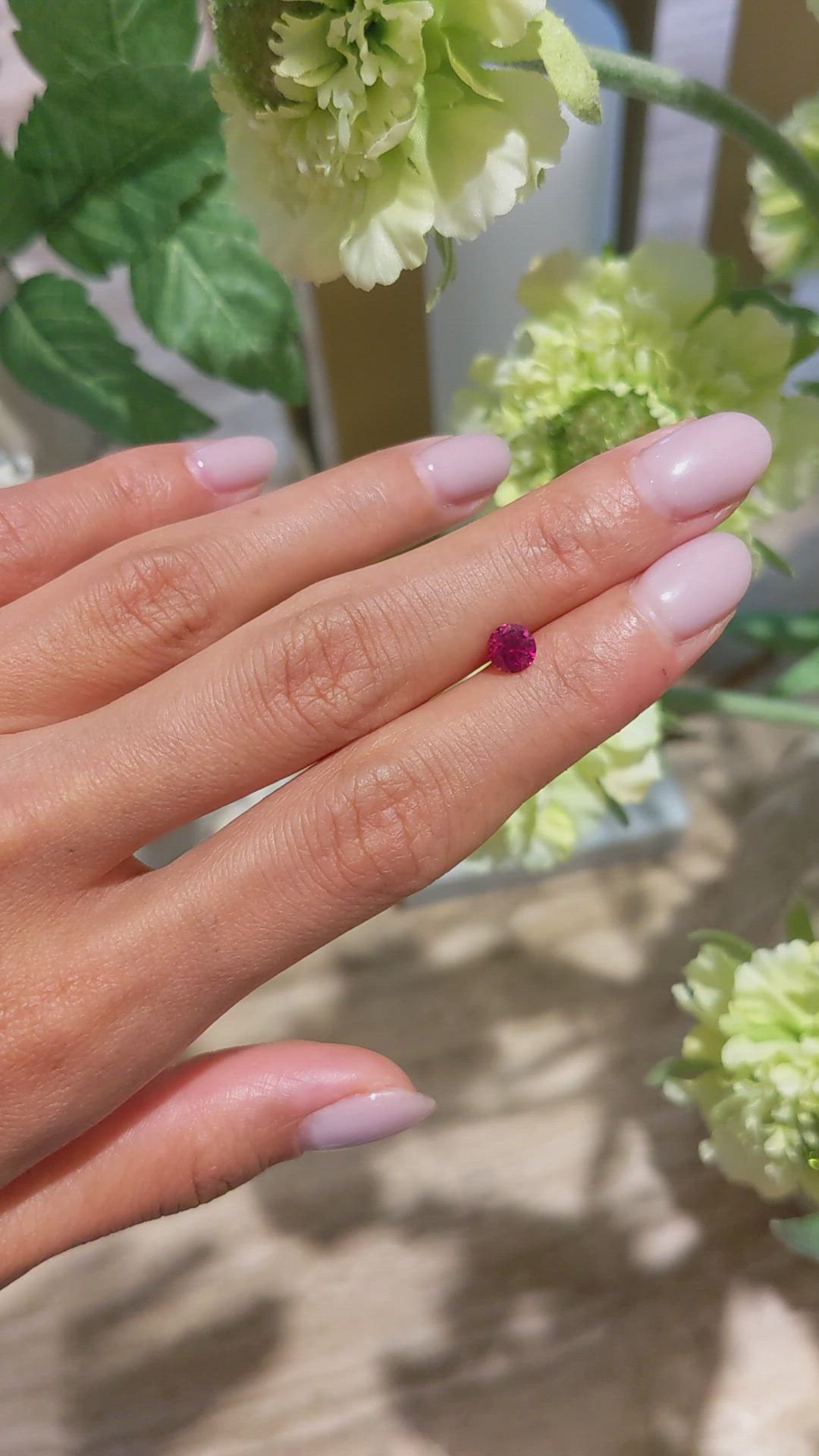 0.75 Ct. Ruby from Mozambique Size Video