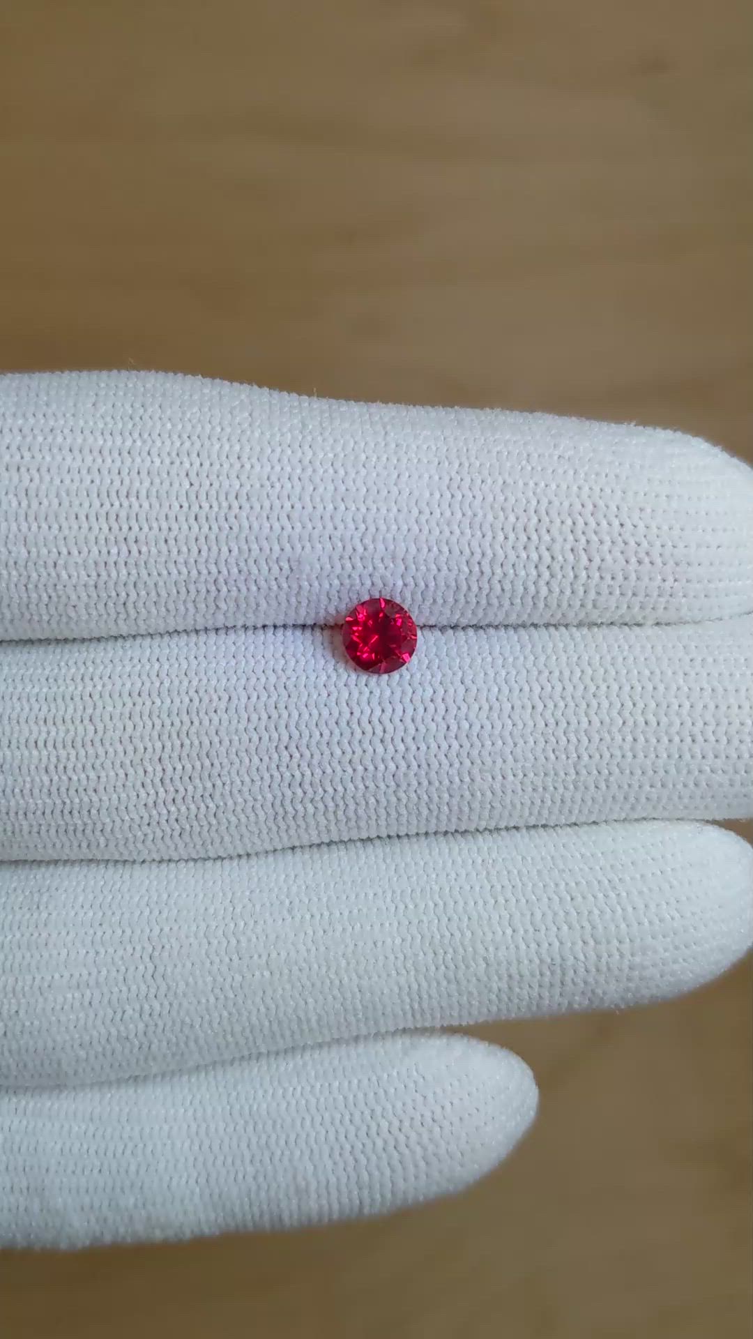 0.75 Ct. Ruby from Mozambique Size Video