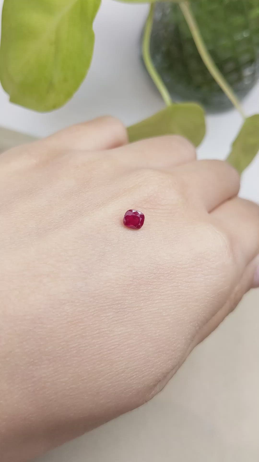0.58 Ct. Ruby from Burma (Myanmar) Size Video