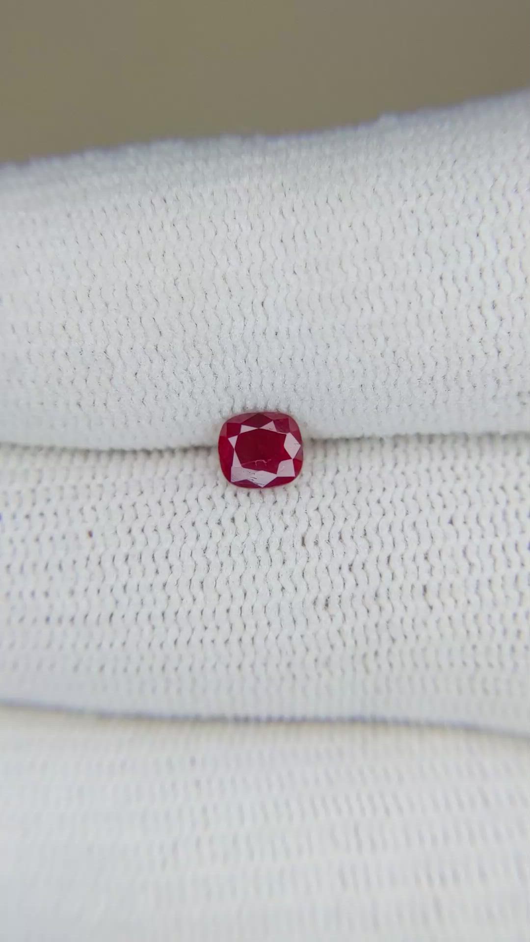 0.58 Ct. Ruby from Burma (Myanmar) Size Video