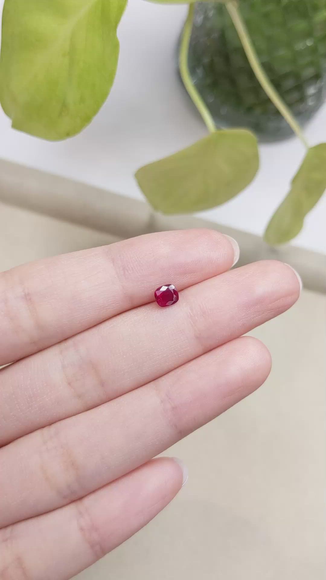 0.58 Ct. Ruby from Burma (Myanmar) Size Video