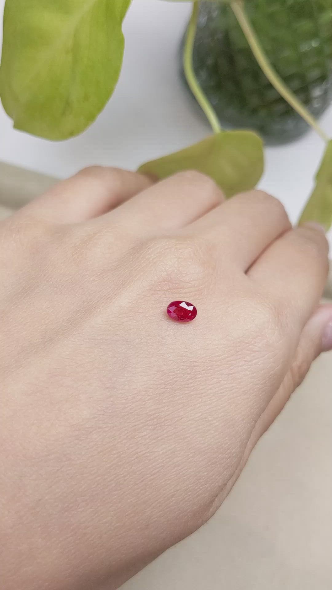 0.58 Ct. Ruby from Burma (Myanmar) Size Video