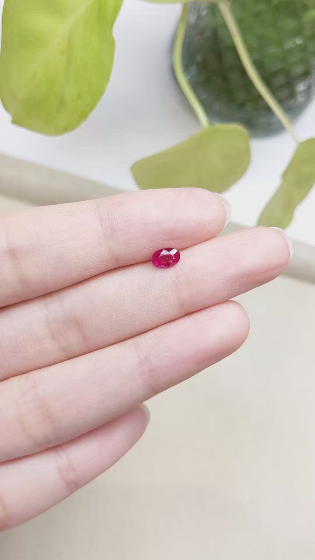 0.58 Ct. Ruby from Burma (Myanmar) Size Video
