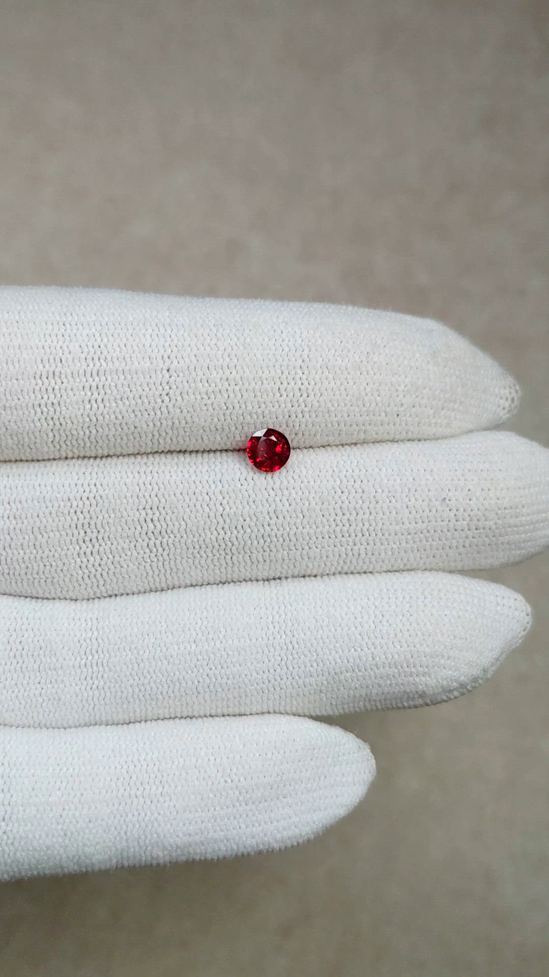 0.56 Ct. Ruby from Mozambique Size Video