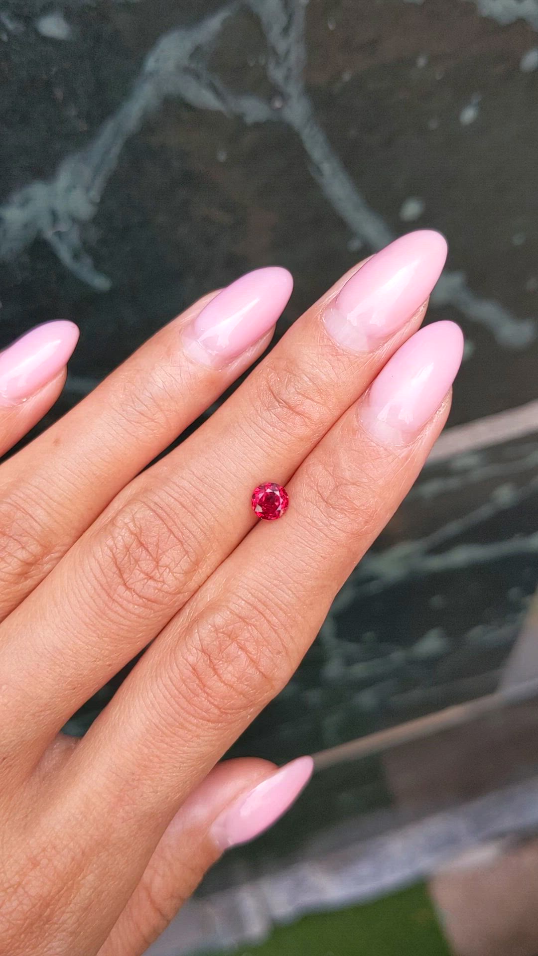 0.56 Ct. Ruby from Mozambique Size Video