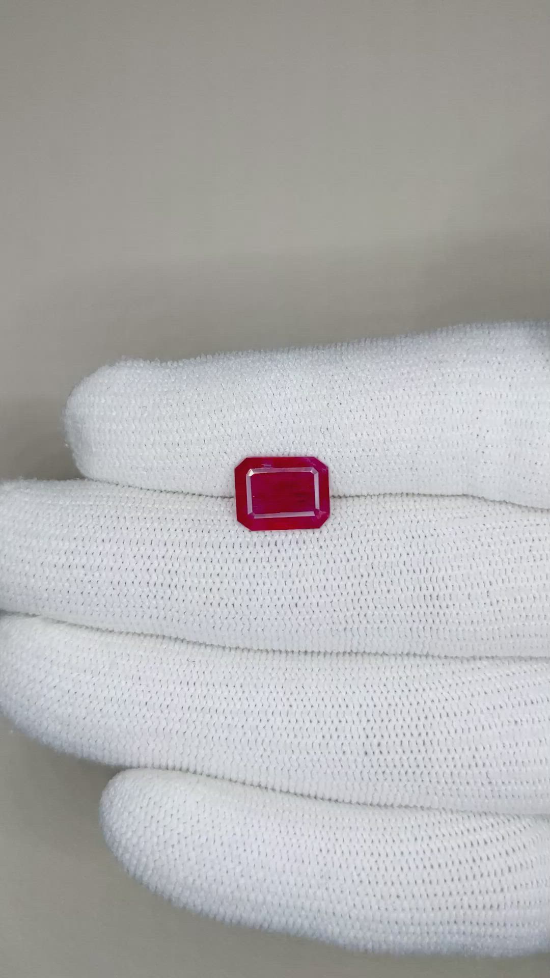 2.71 Ct. Ruby from Burma (Myanmar) Size Video